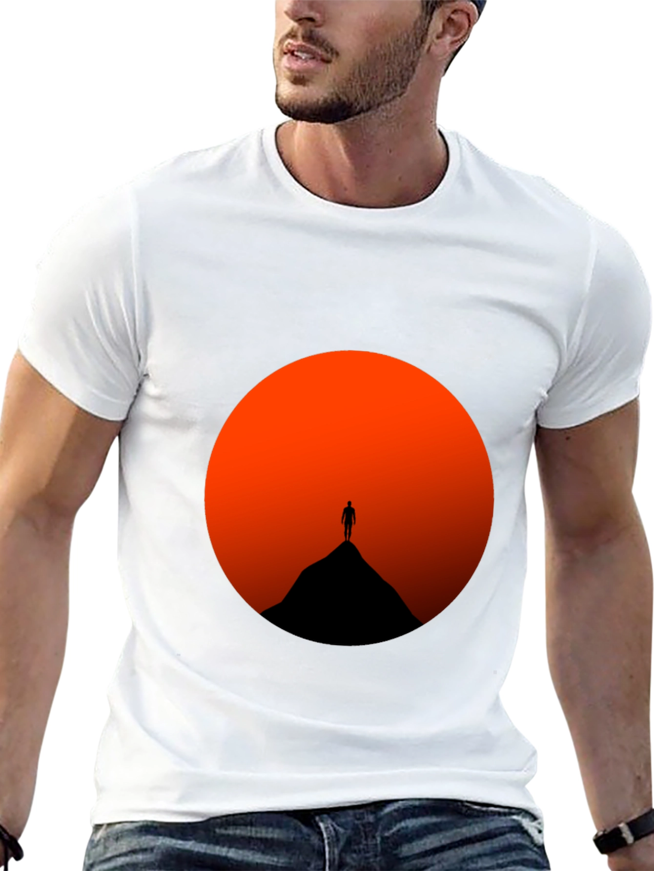 Black Sunset Silhouette T-Shirt - Mens Graphic Tee view 13