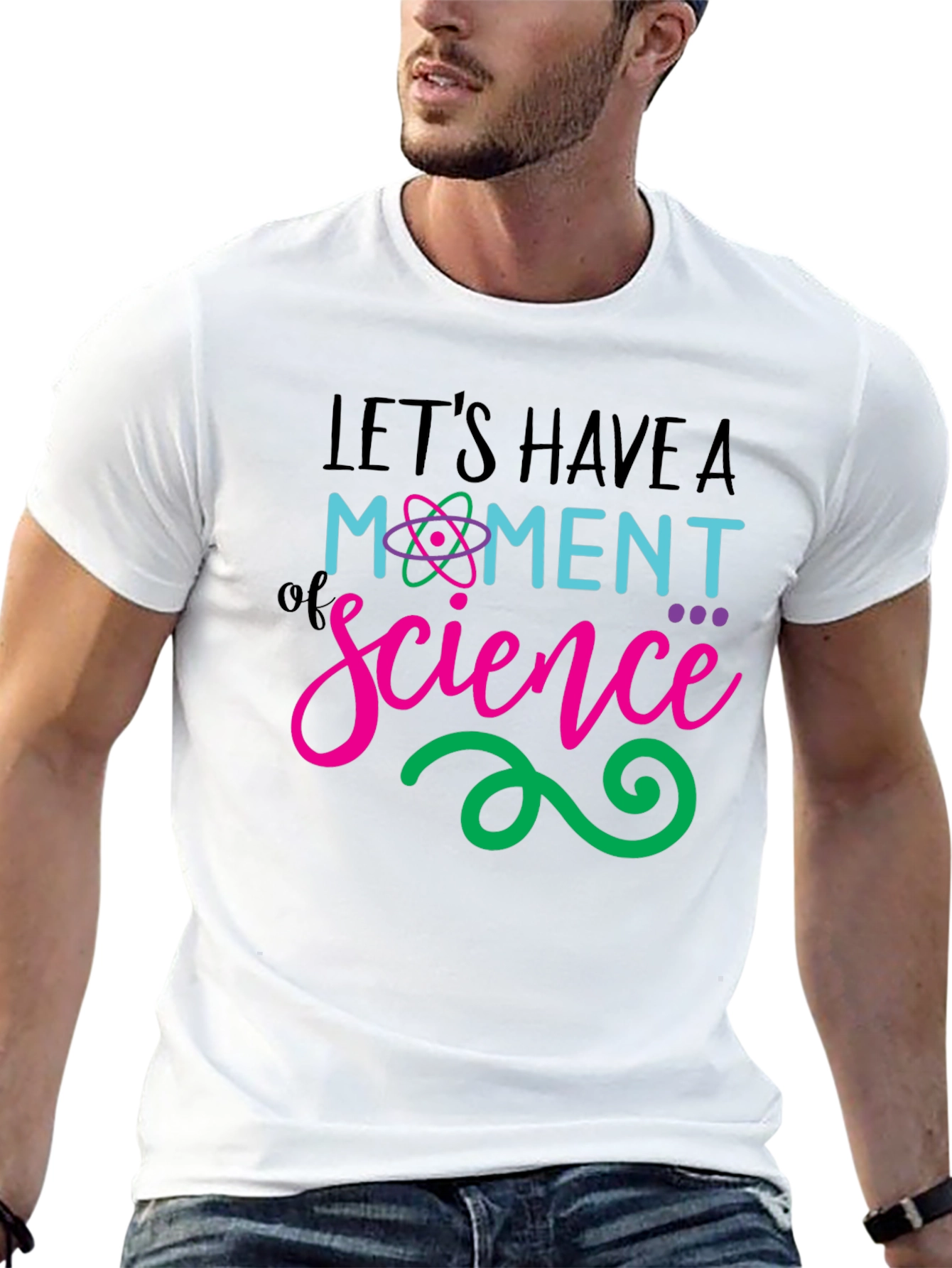 Black Science Moment T-Shirt - Black Cotton Blend view 13