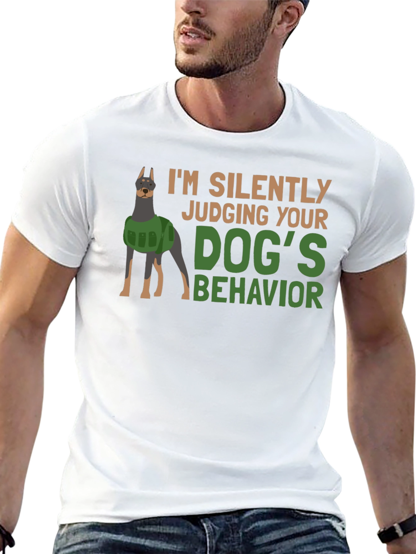 Black Dog Behavior T-Shirt - Judging You Silently! view 13
