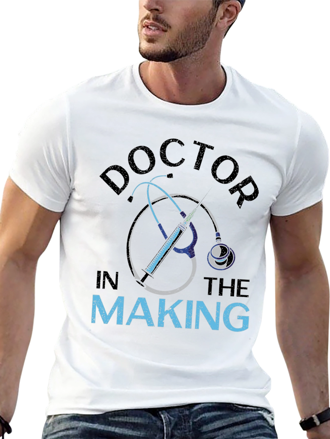 Black Doctor In The Making Graphic T-Shirt view 13