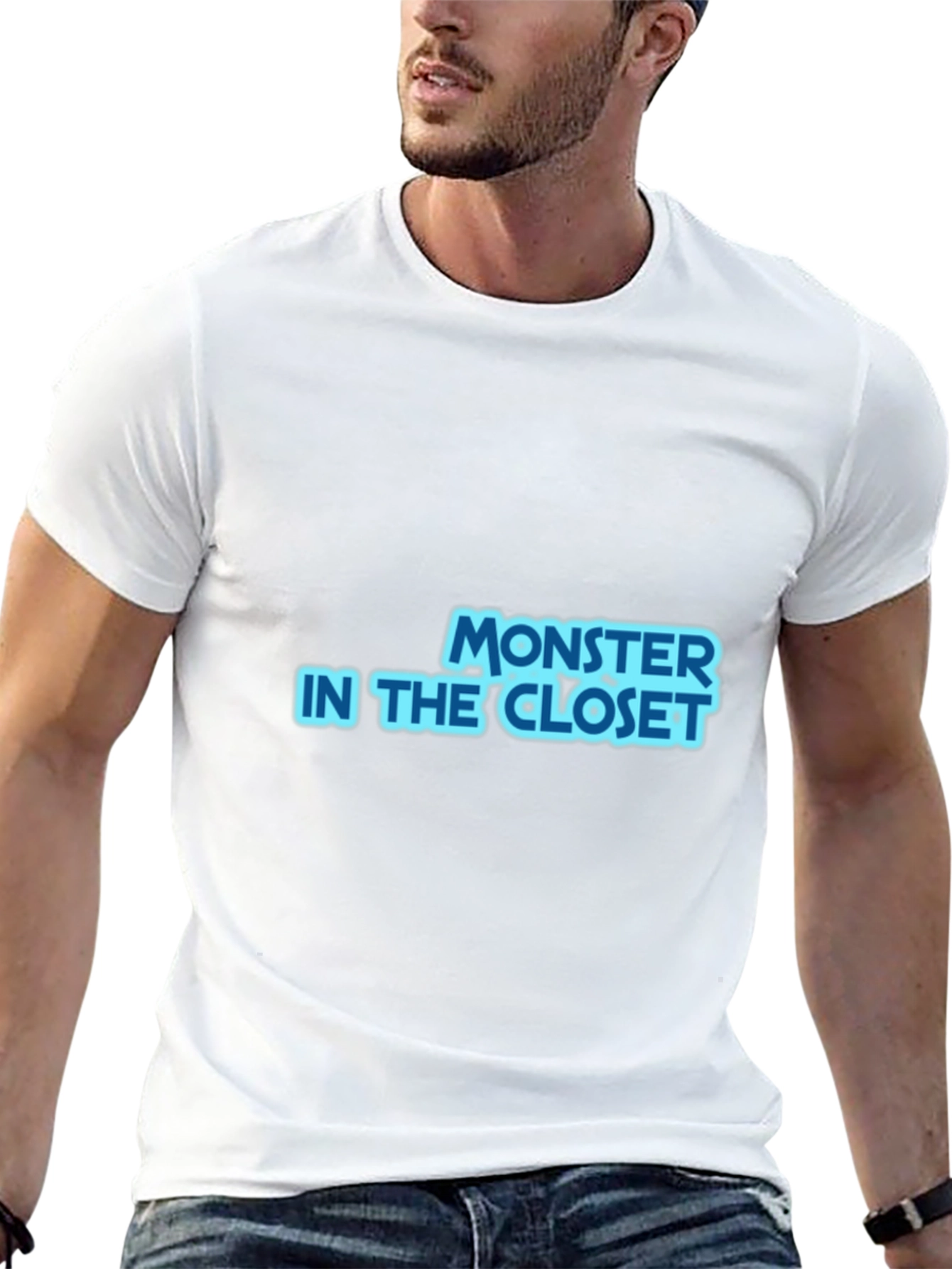 Black Monster in the Closet Black T-Shirt view 13