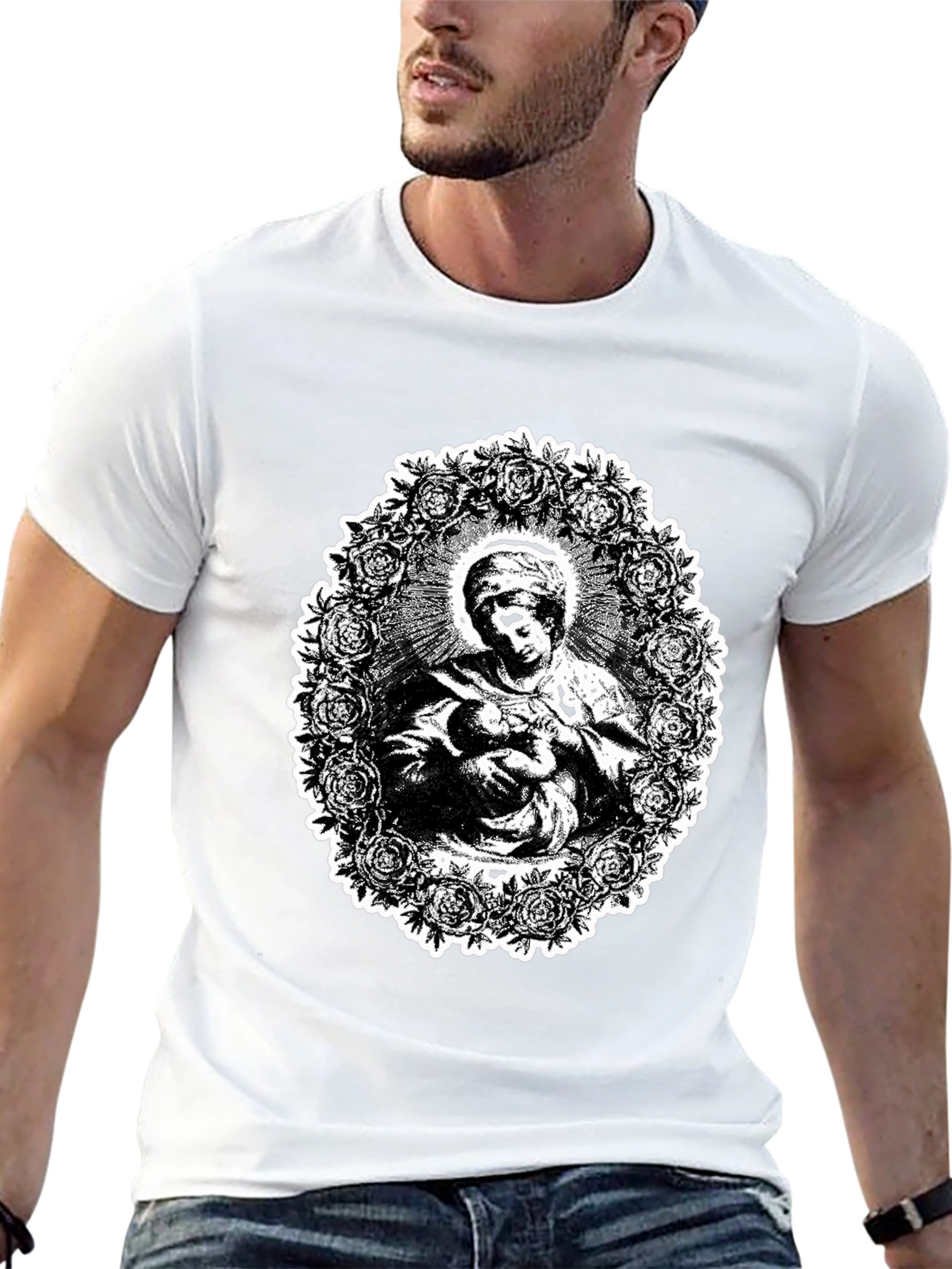 Black Madonna & Child Graphic Tee view 13