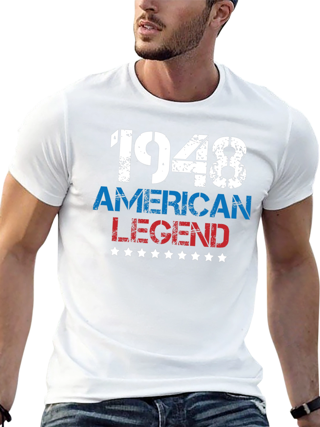Black 1948 American Legend T-Shirt - Patriotic Birthday Gift view 13