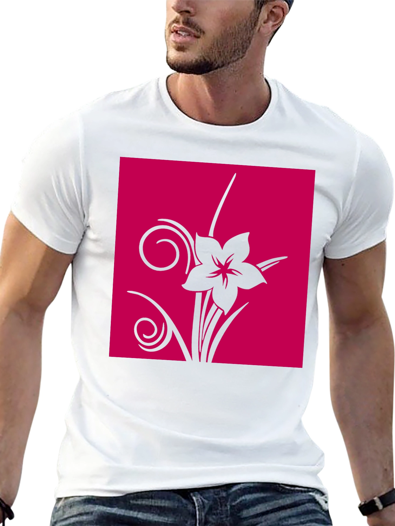 Black Floral Graphic Tee - Black view 13