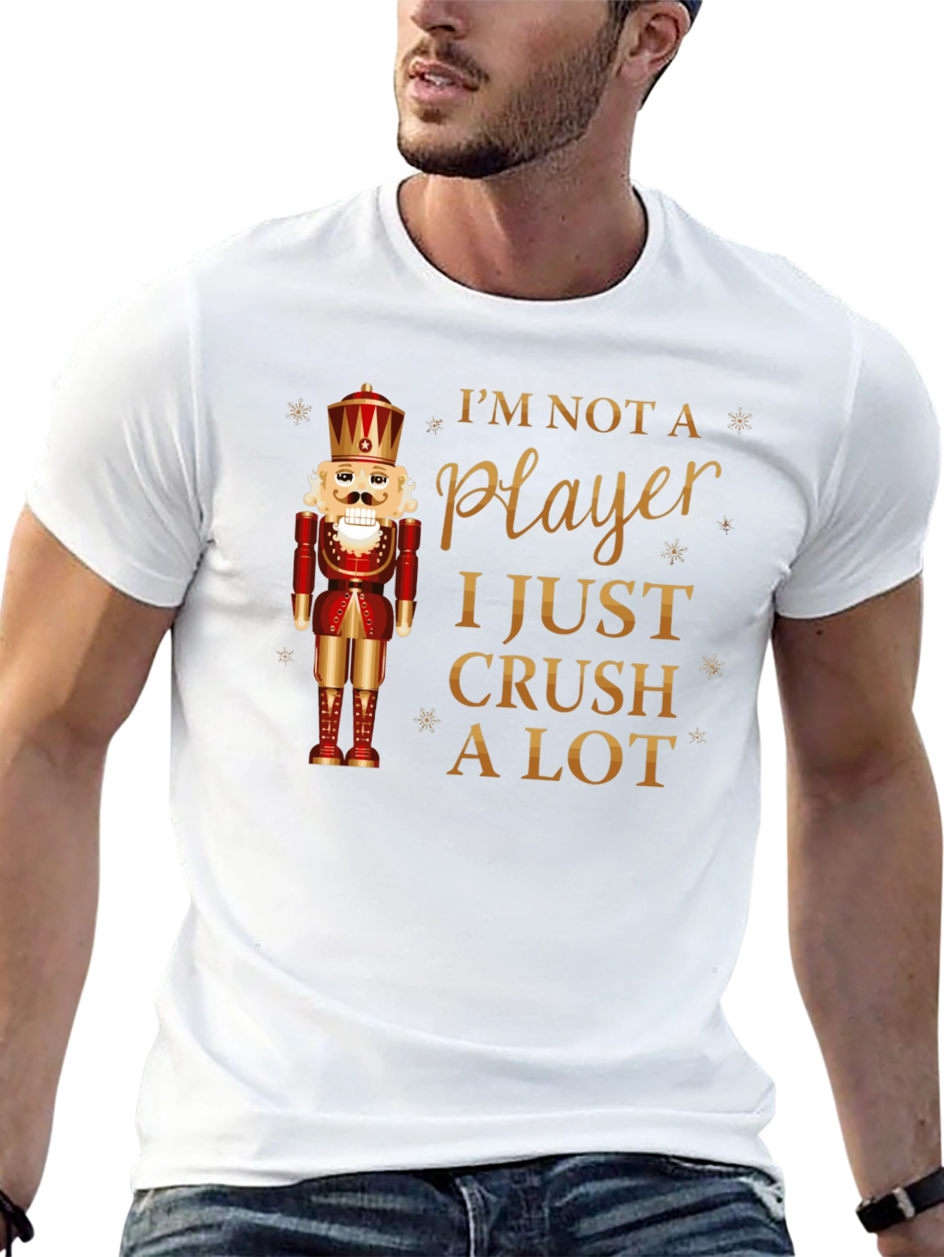 Black I'm Not A Player Nutcracker T-Shirt view 13