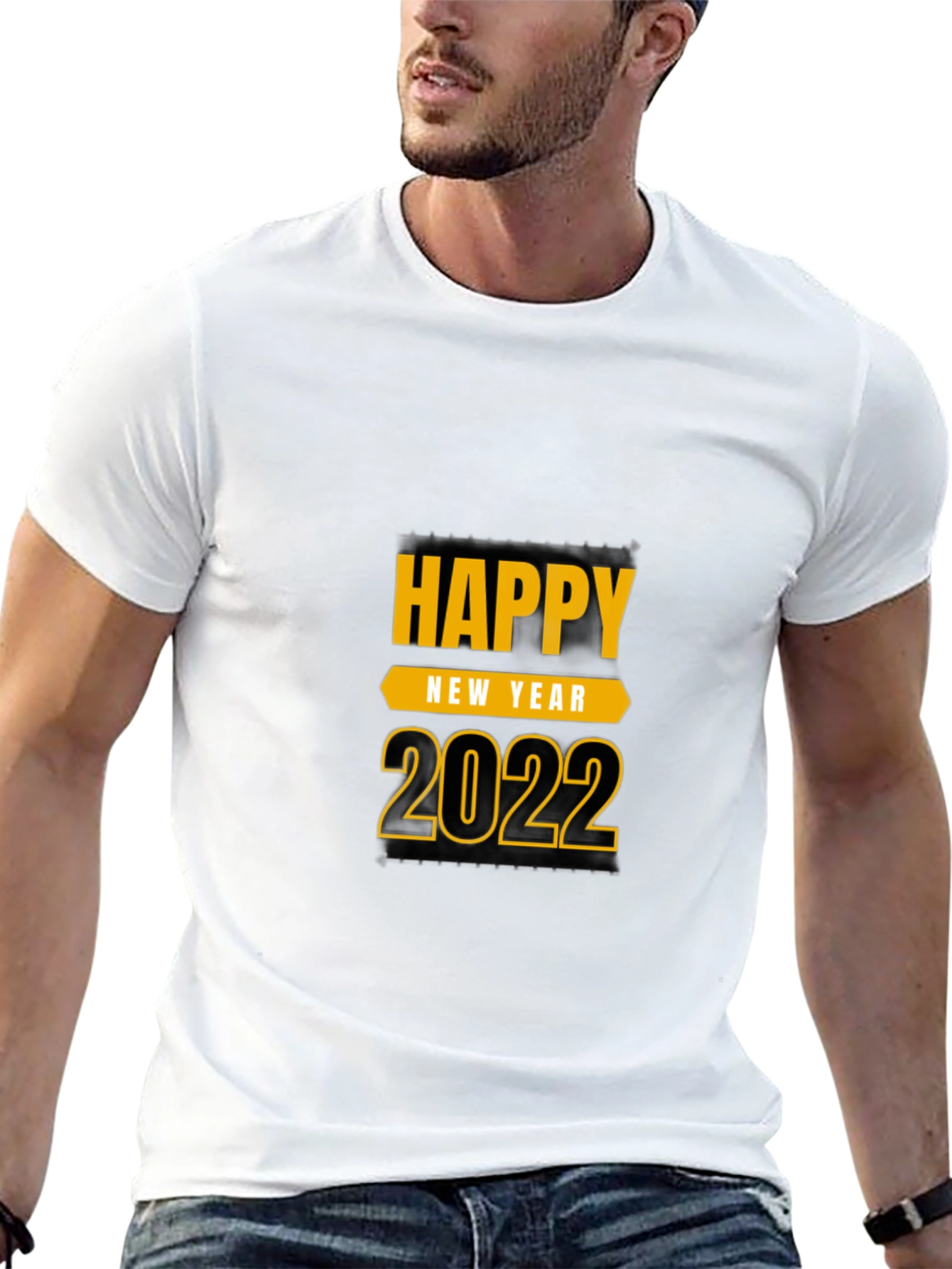 Black Happy New Year 2022 Black T-Shirt view 13