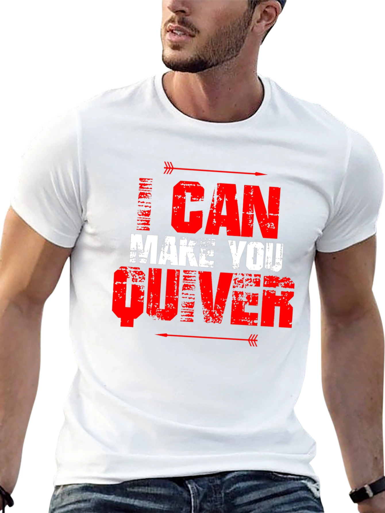 Black I Can Make You Quiver Graphic Tee - Black Cotton Shirt view 13