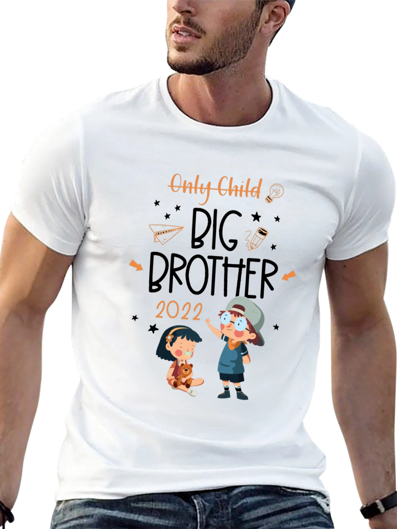 Black Only Child Big Brother 2022 T-Shirt view 13