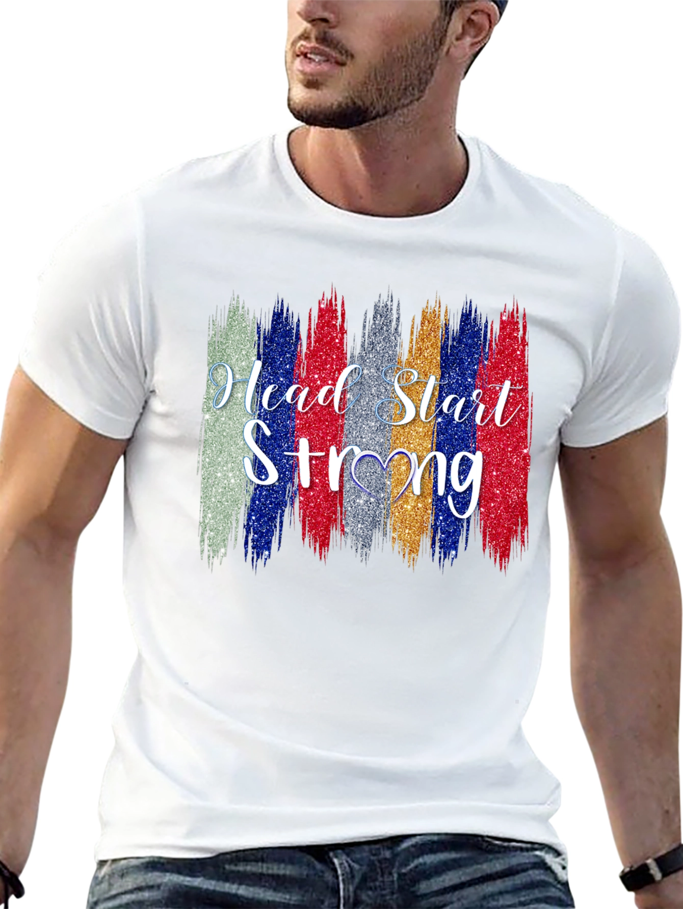 Black Head Start Strong T-Shirt - Unisex view 13