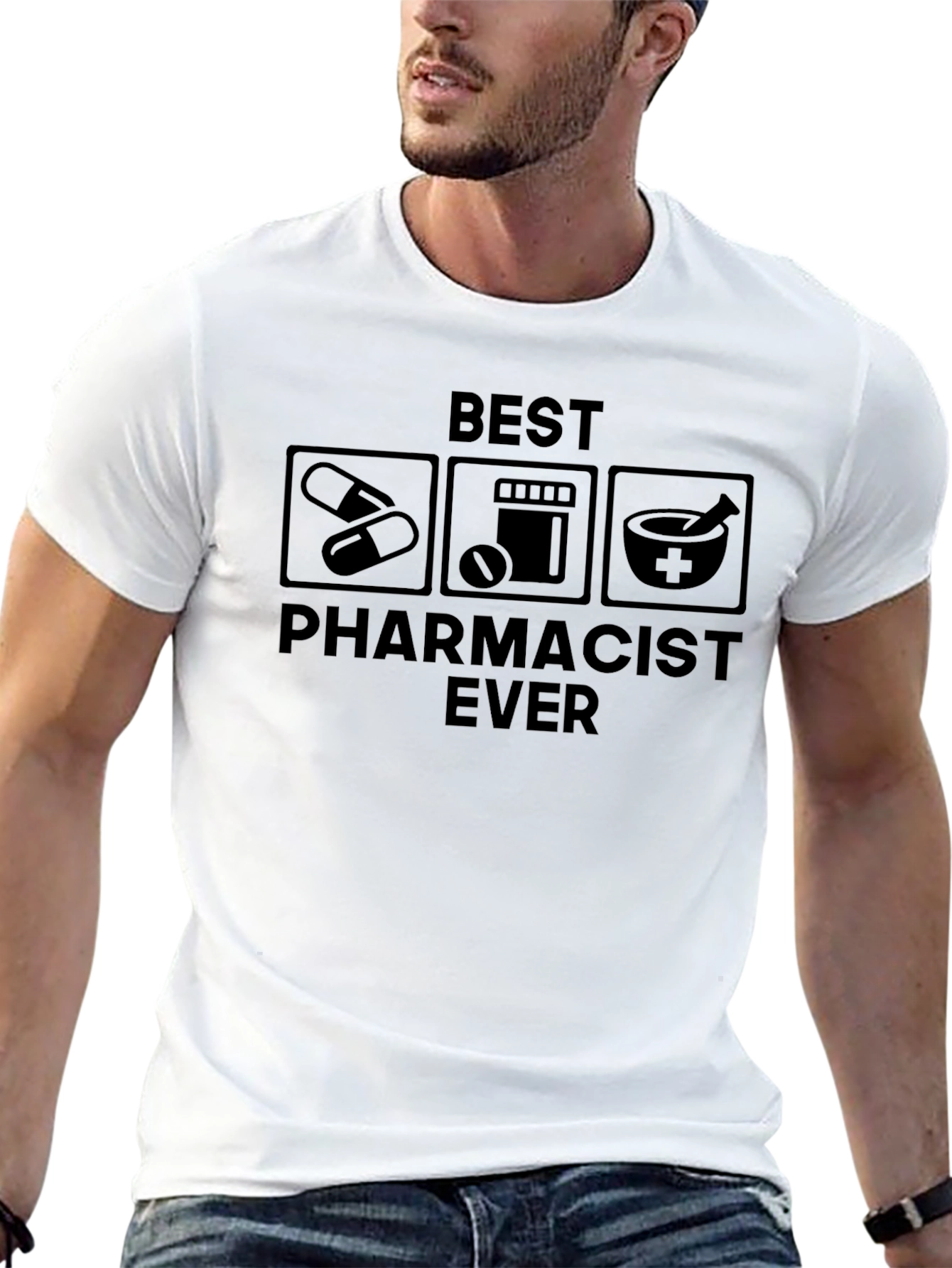 Black Best Pharmacist Ever T-Shirt view 13
