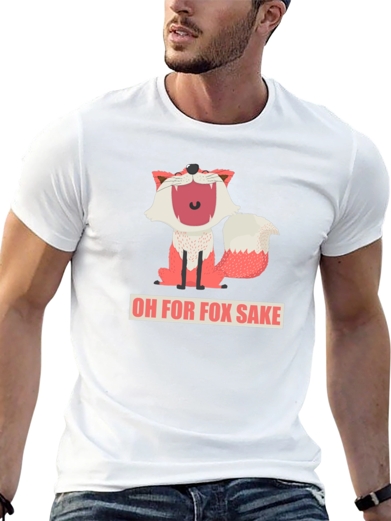 Black Oh For Fox Sake T-Shirt view 13