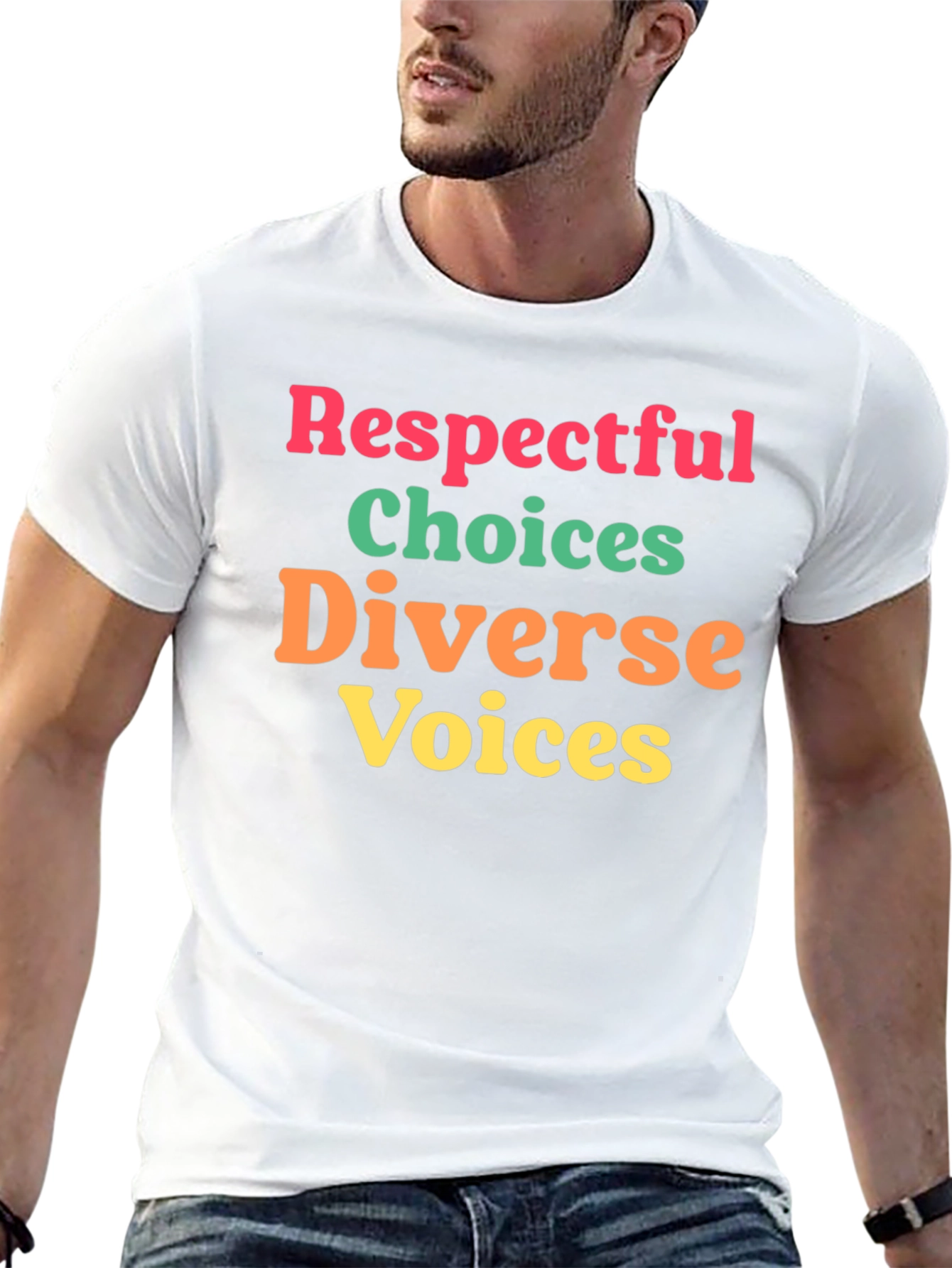 Black Respectful Choices T-Shirt view 13