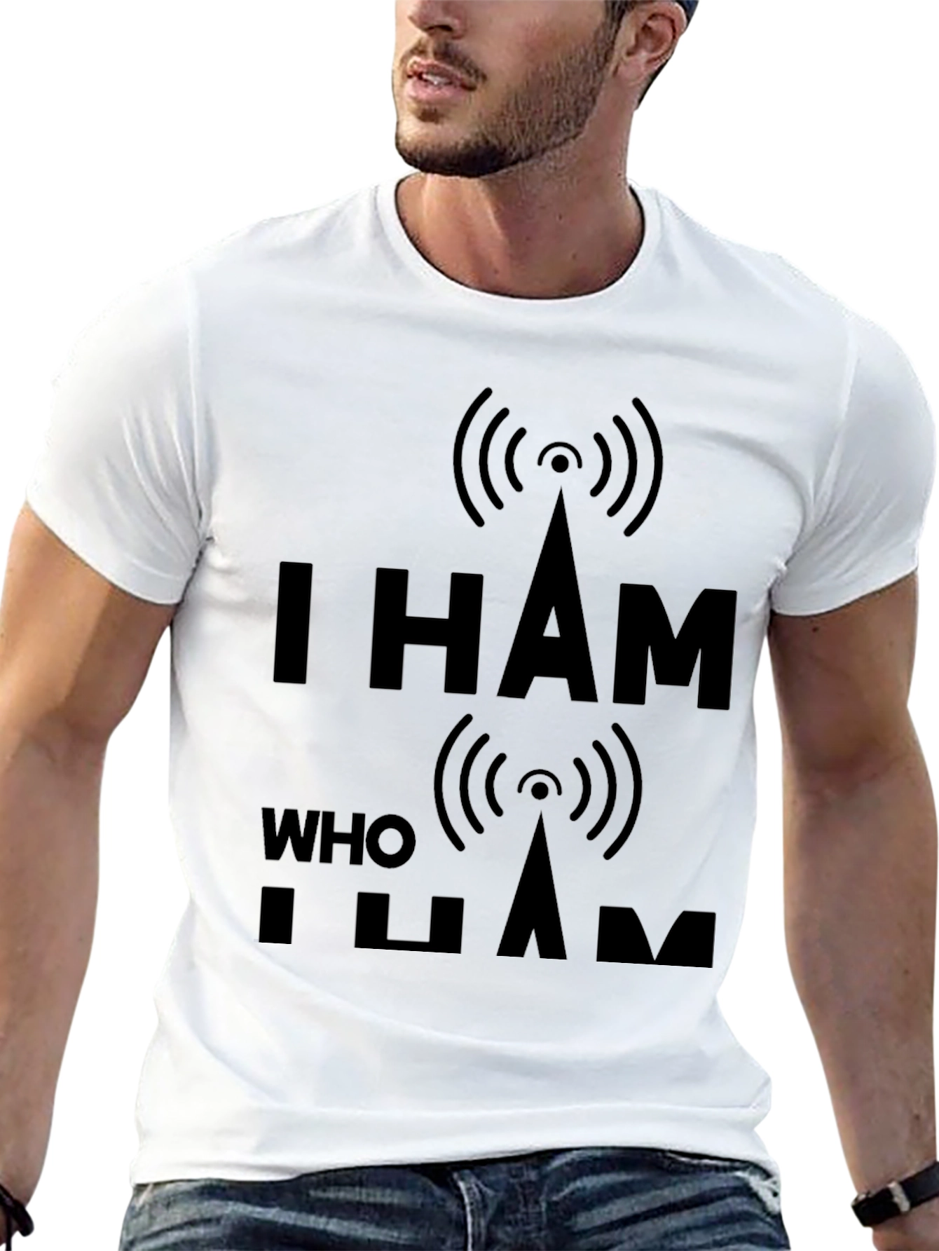 Black I Ham Who I Ham Black T-Shirt view 13