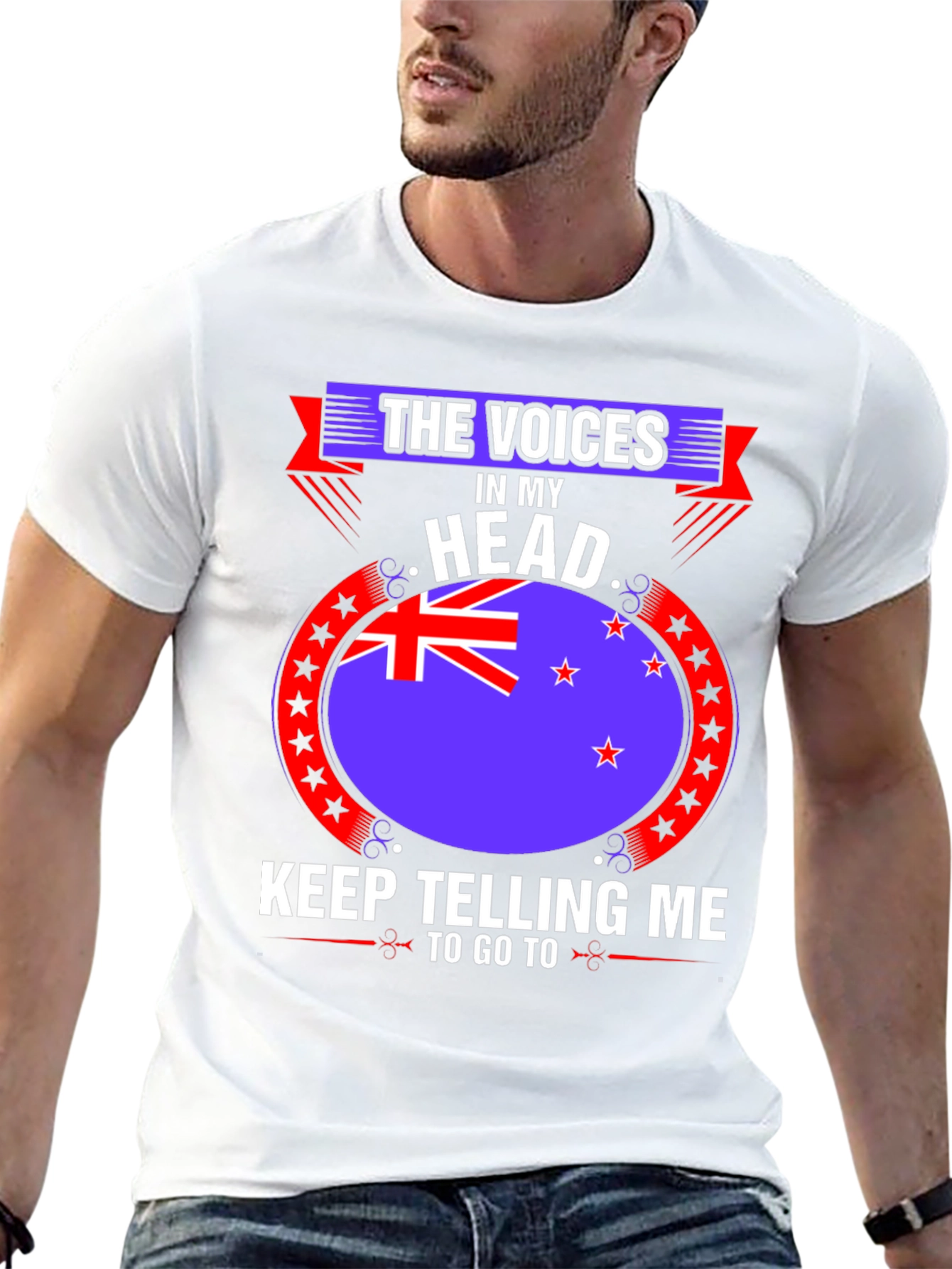 Black Voices In My Head T-Shirt - New Zealand view 13
