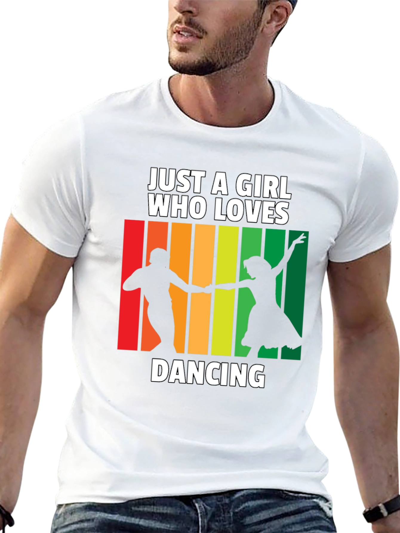 Black Dancing Lover T-Shirt: Just a Girl Who Loves Dancing Tee view 13