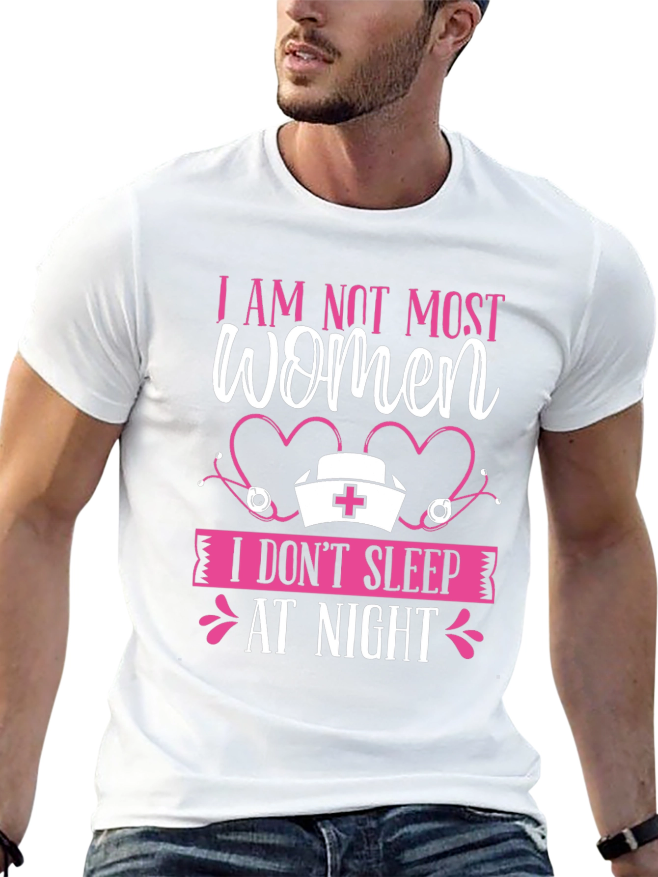 Black I AM NOT MOST WOMEN T-Shirt view 13