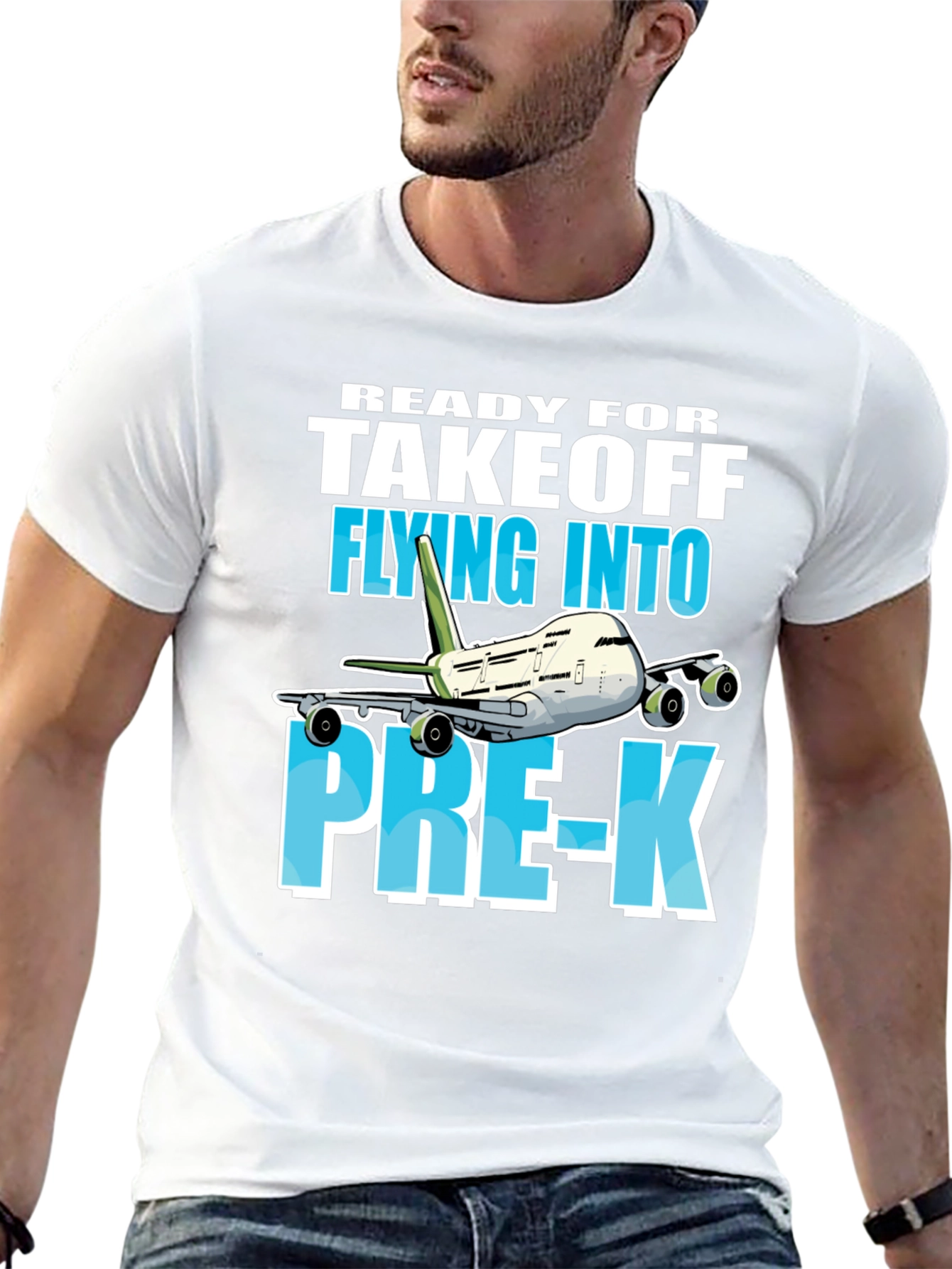 Black Ready for Takeoff Pre-K T-Shirt view 13