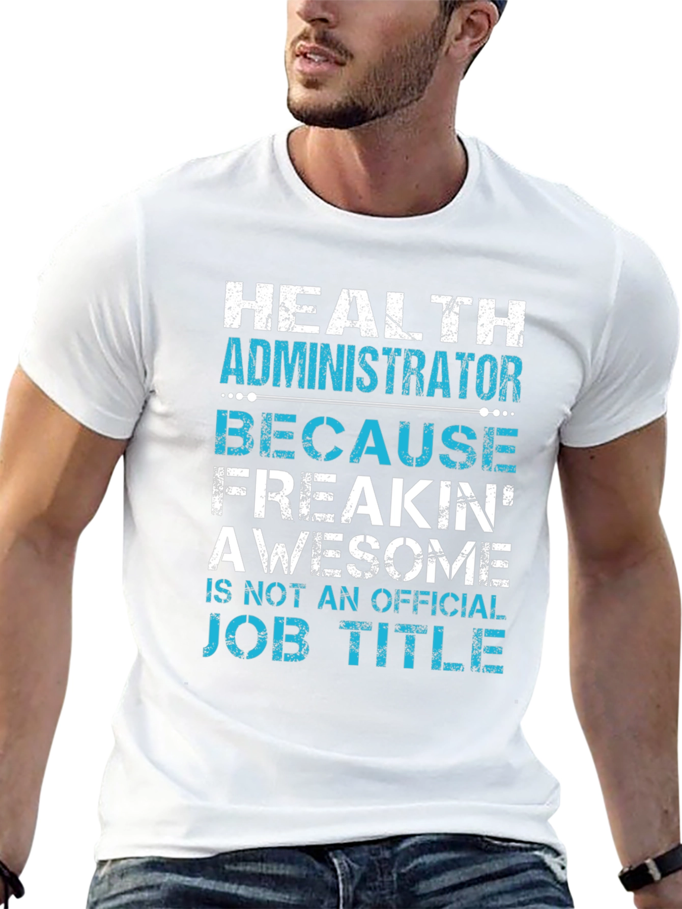 Black Health Administrator Awesome Job Title Graphic Tee view 13