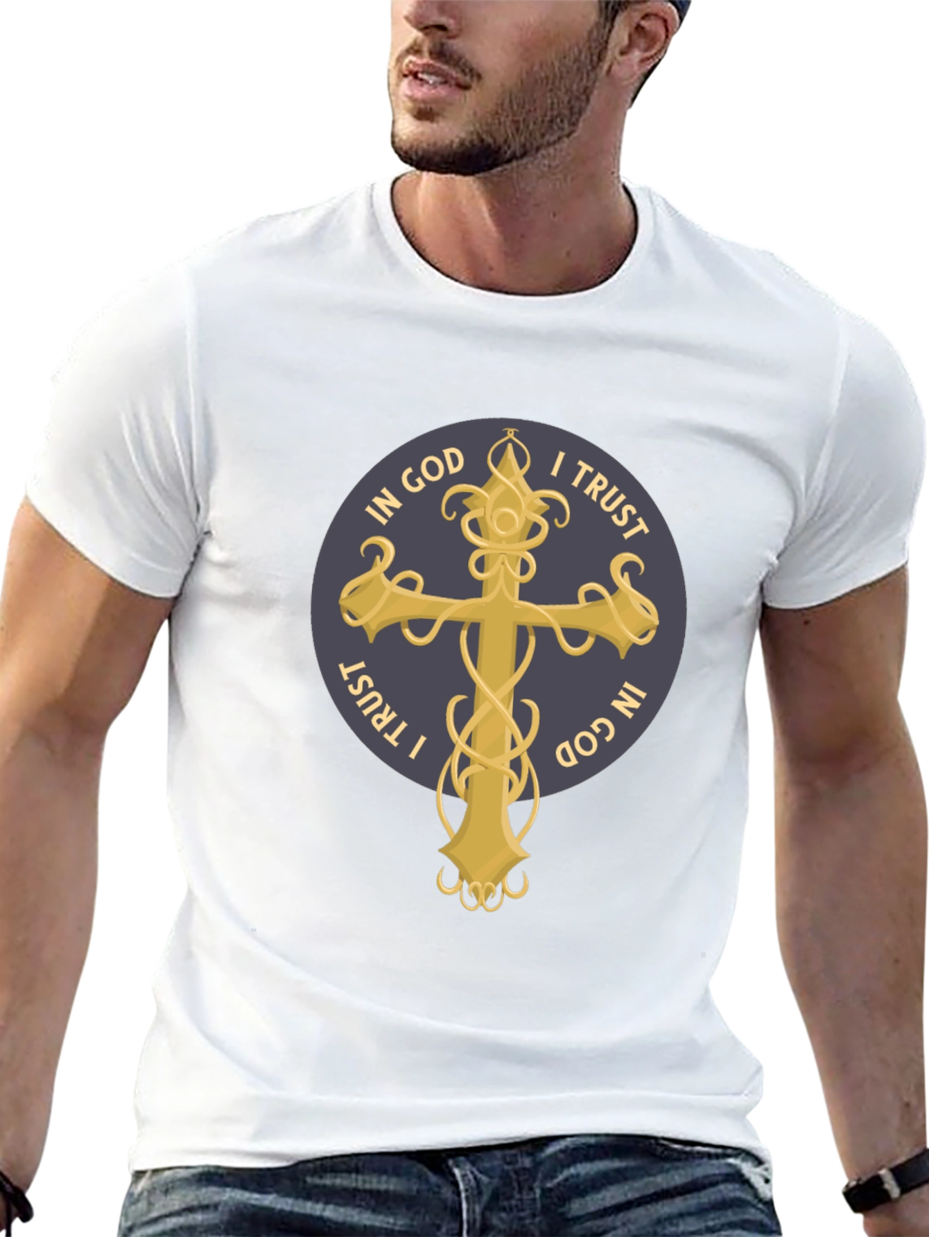 Black Faithful Tee: In God I Trust Graphic T-Shirt view 13