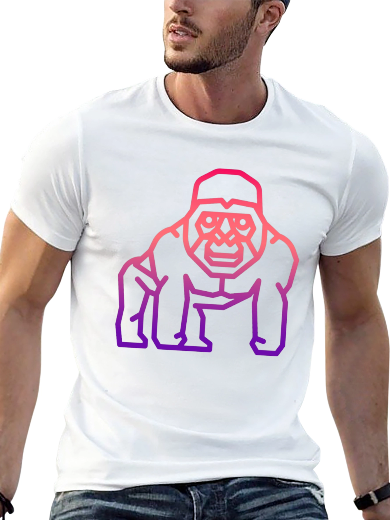 Black Gorilla Graphic Tee - Modern Streetwear view 13