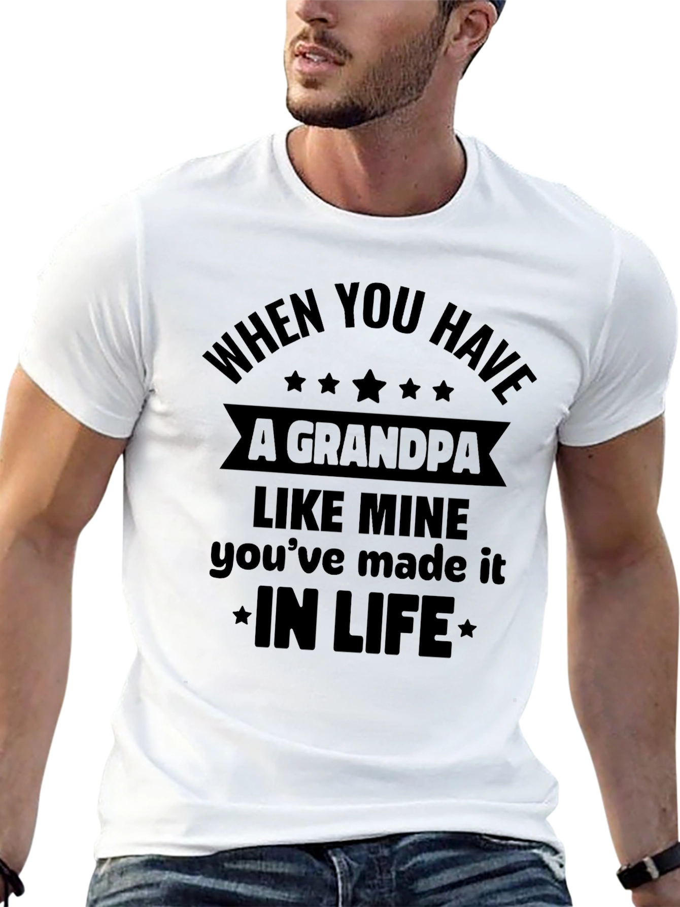 Black Grandpa Gift T-Shirt - 'When You Have A Grandpa Like Mine'  view 13