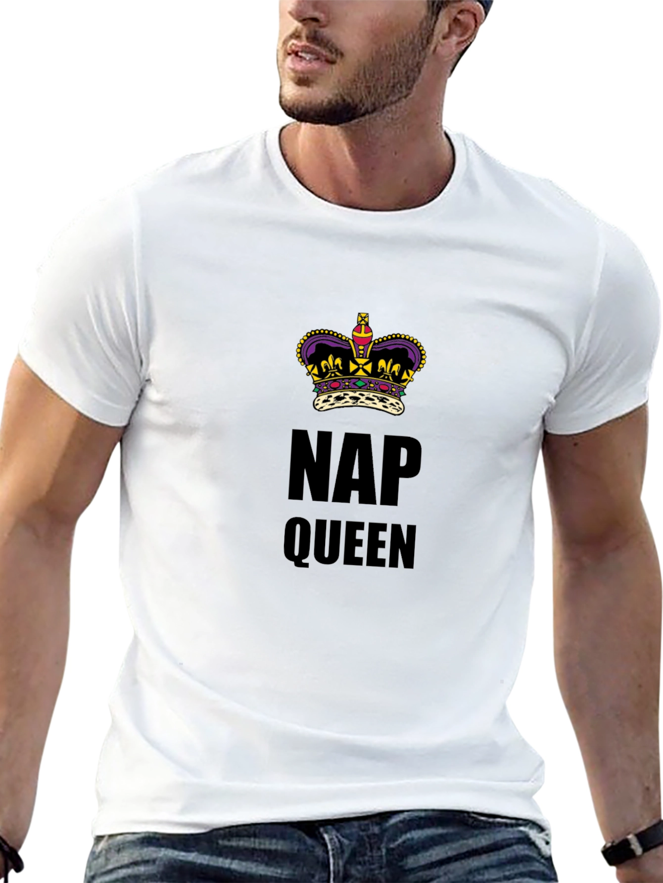 Black Nap Queen Graphic Tee - Comfortable Relaxed Fit view 13
