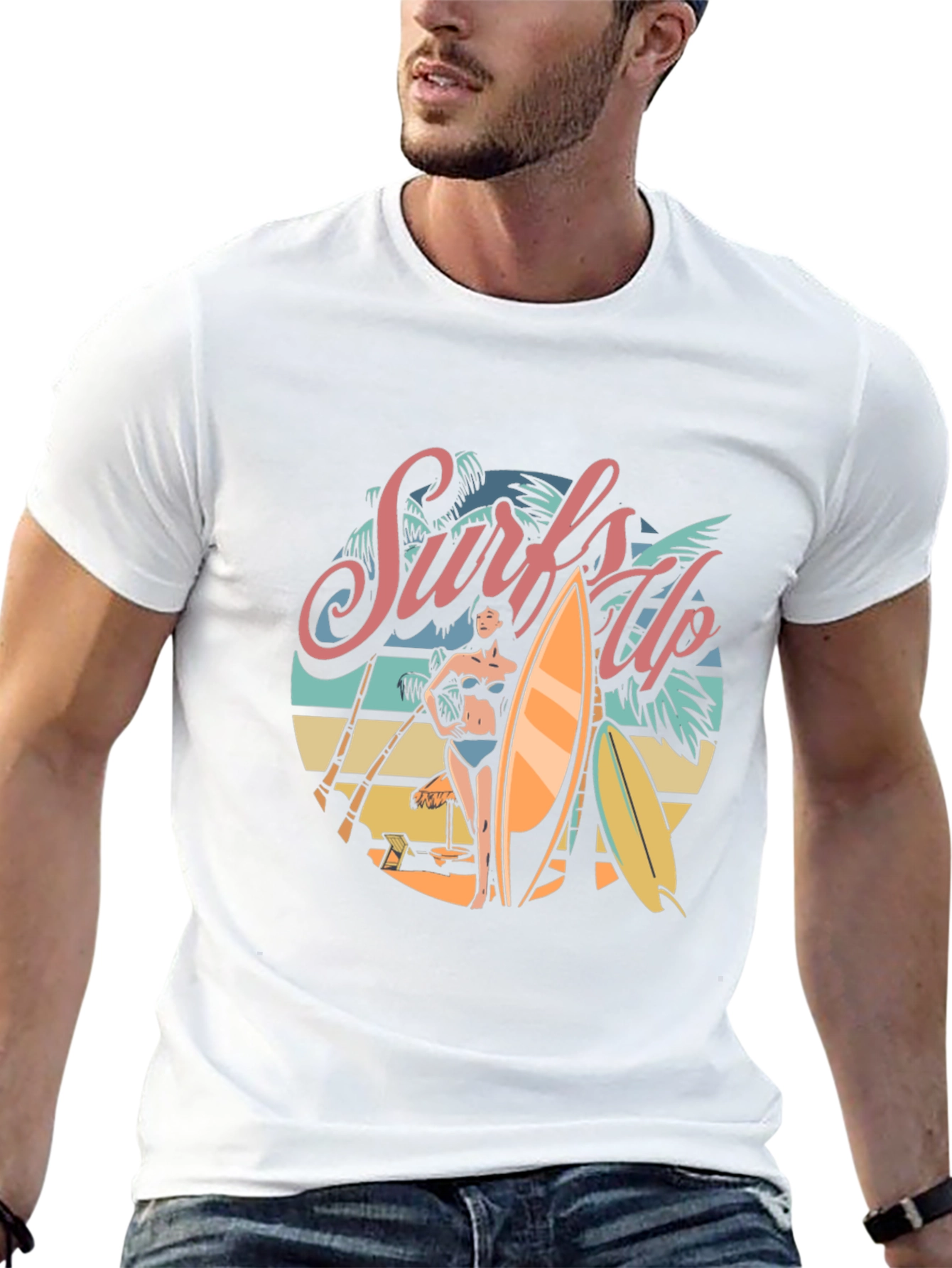 Black Surfs Up Graphic T-Shirt - Beach Vibes view 13