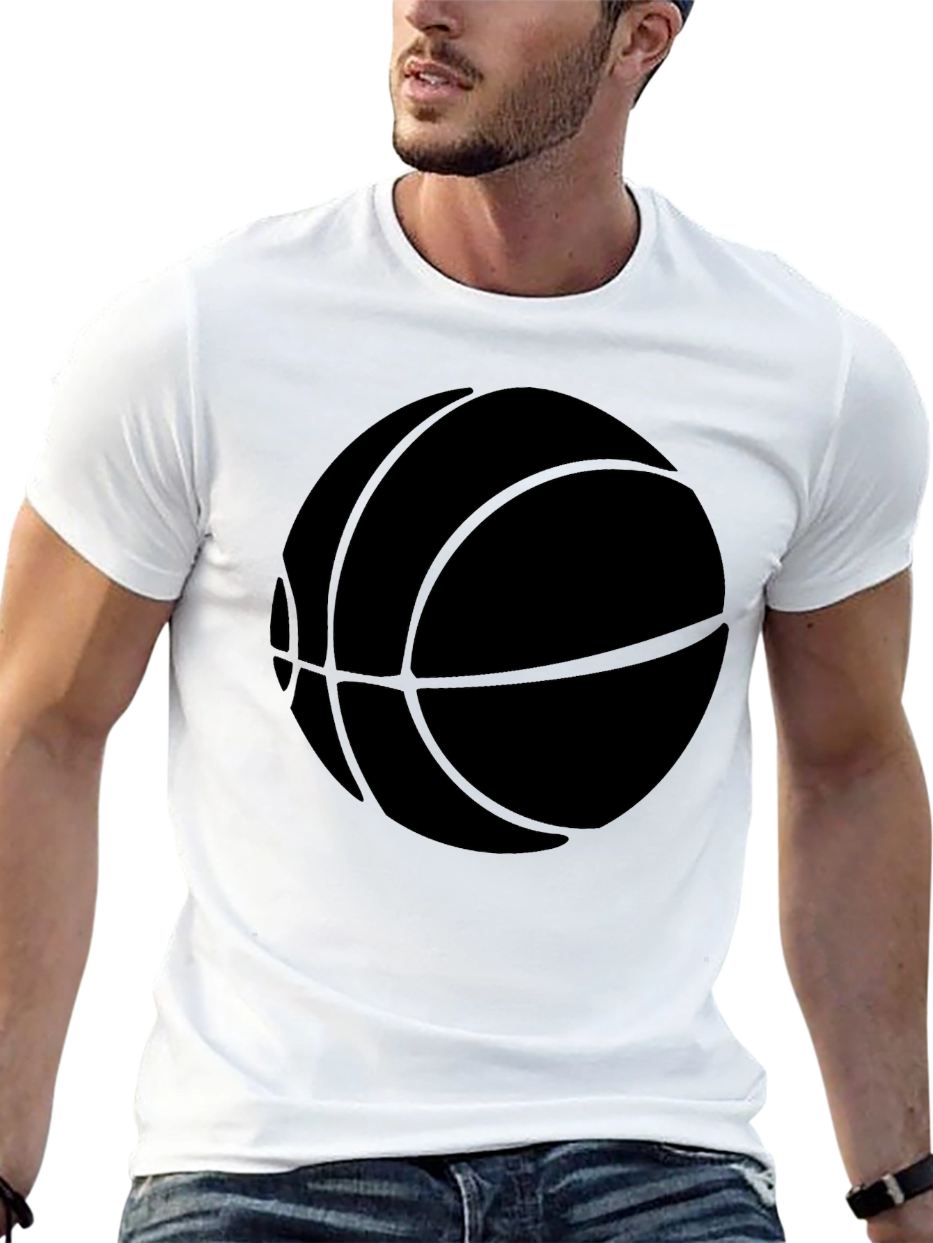 Black Black Basketball Graphic T-Shirt view 13