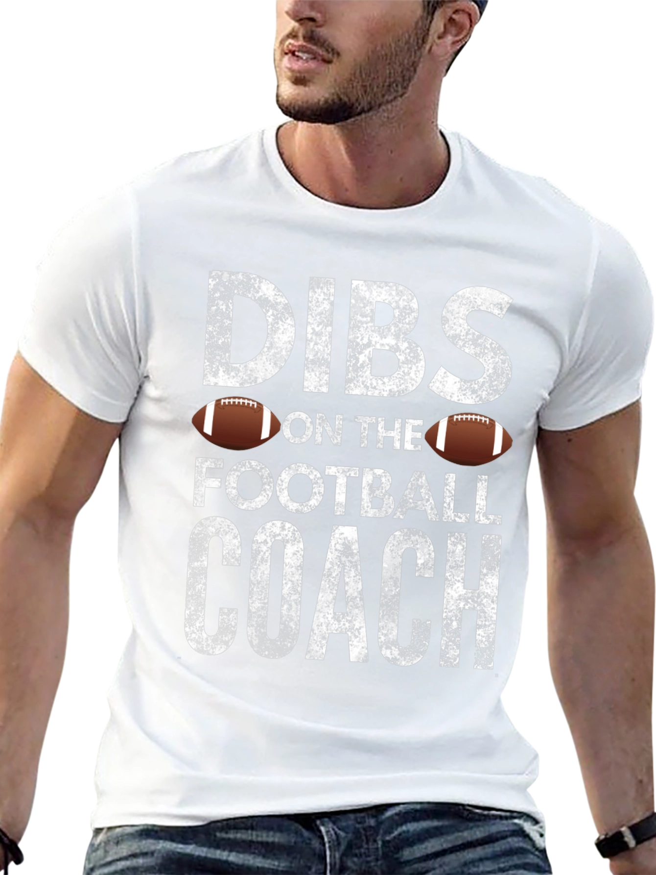 Black Dibs On The Football Coach T-Shirt view 13