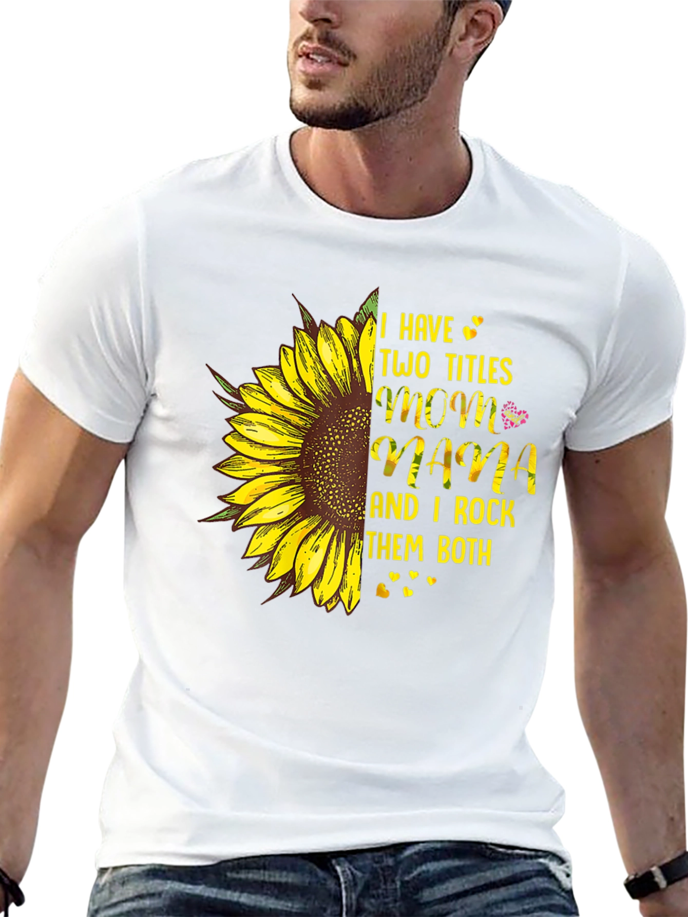 Mom & Mama Sunflower Graphic T-Shirt - 13