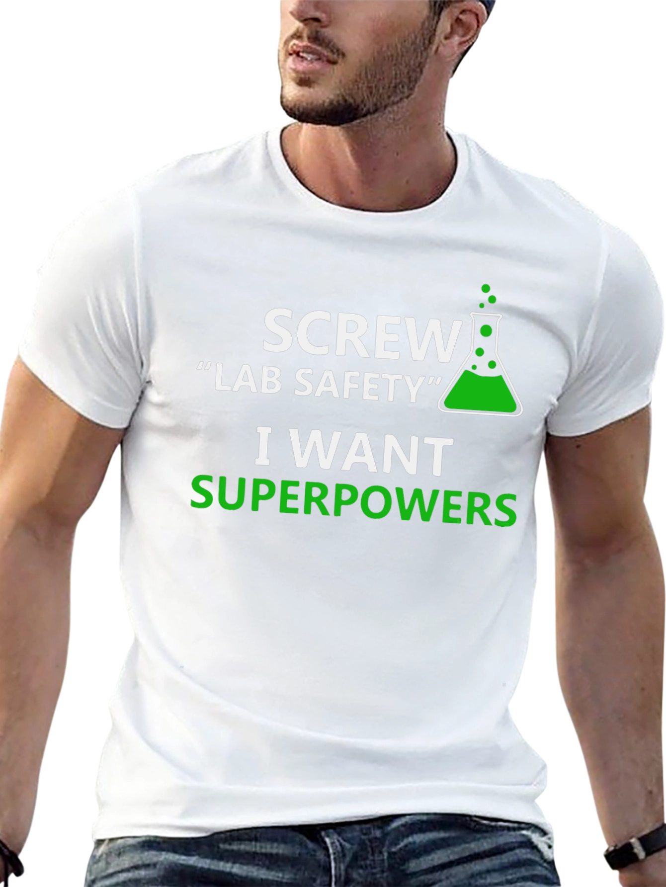 Black Screw Lab Safety T-Shirt - Superpowers view 13
