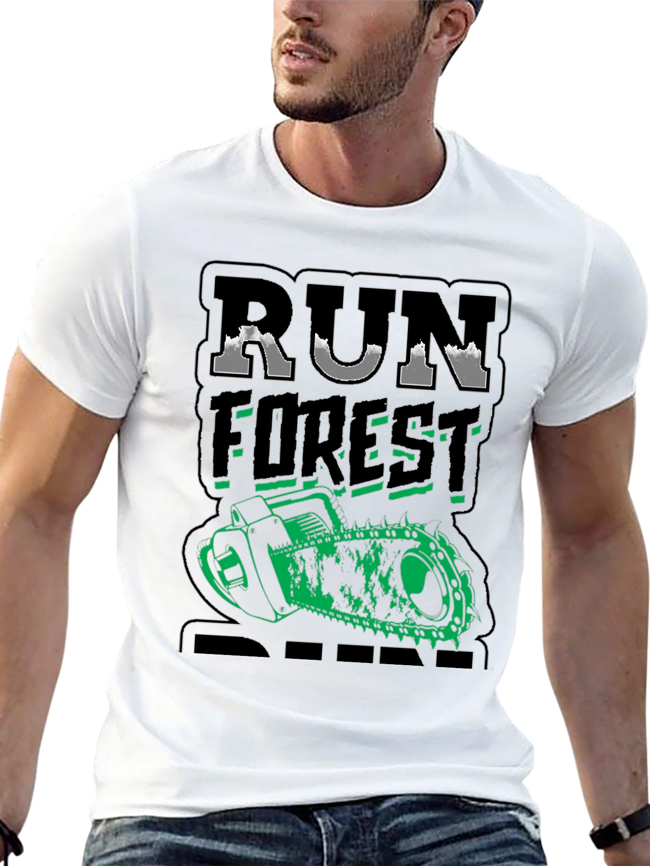 Black Run Forest Run Graphic Tee view 13