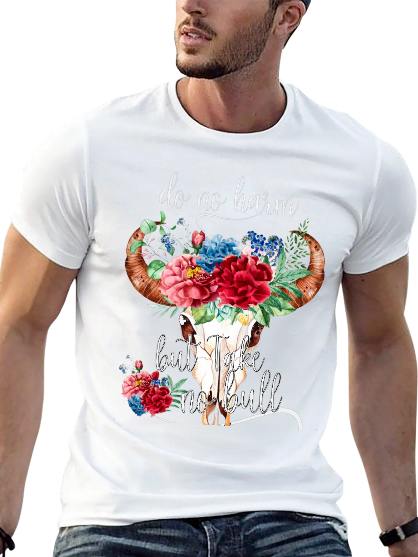 Black Do No Harm Graphic Tee view 13