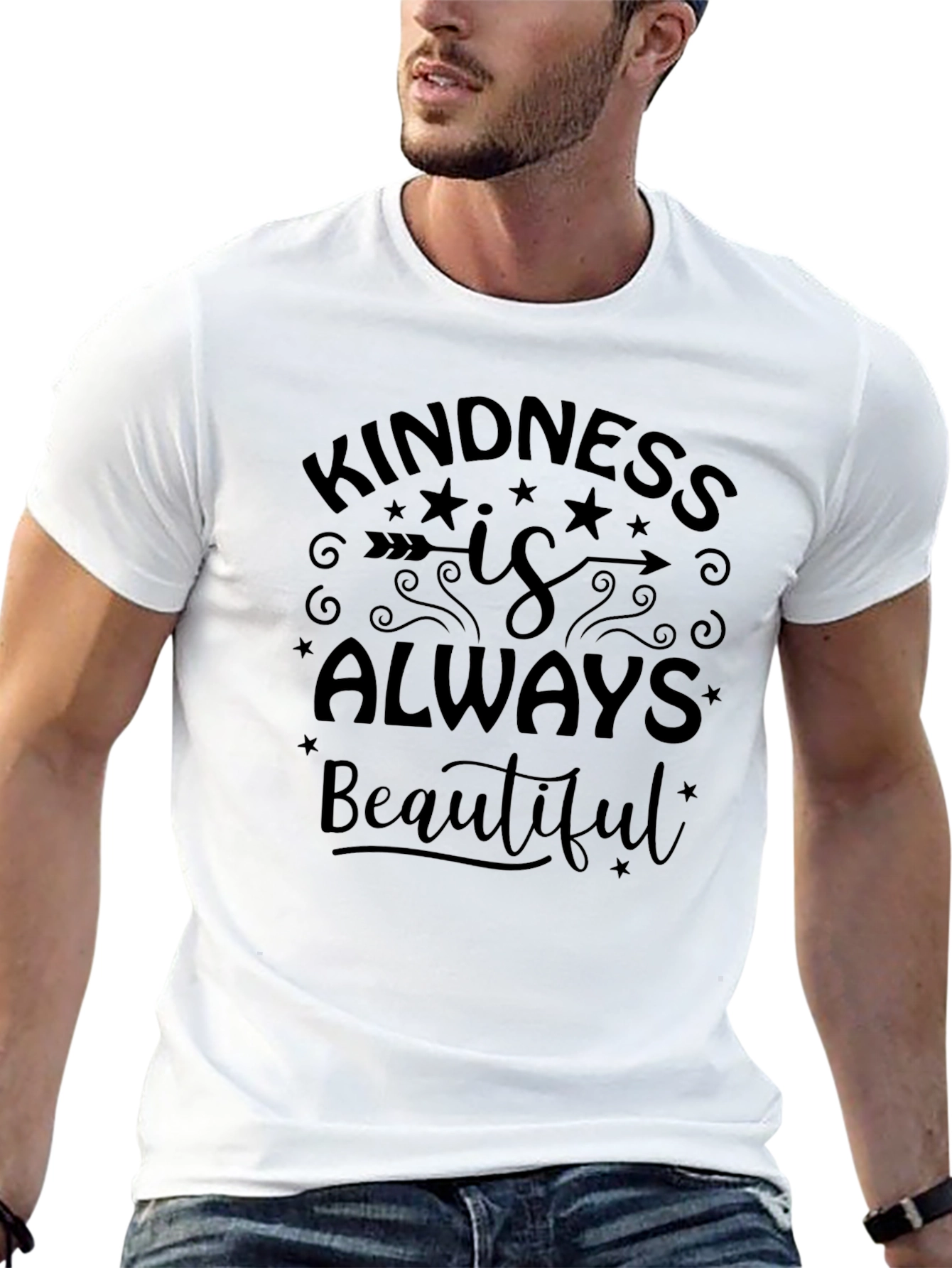 Black Kindness is Always Beautiful Graphic Tee view 13