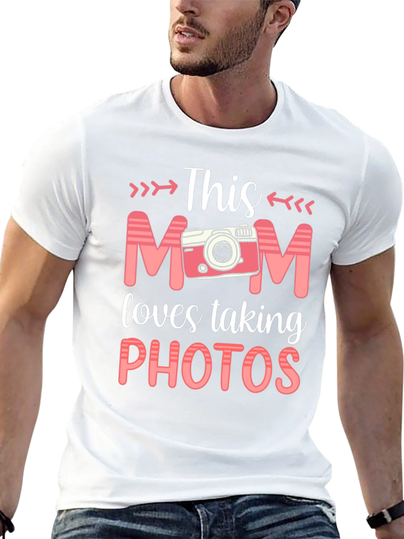Black This Mom Loves Taking Photos T-Shirt - Camera Design view 13