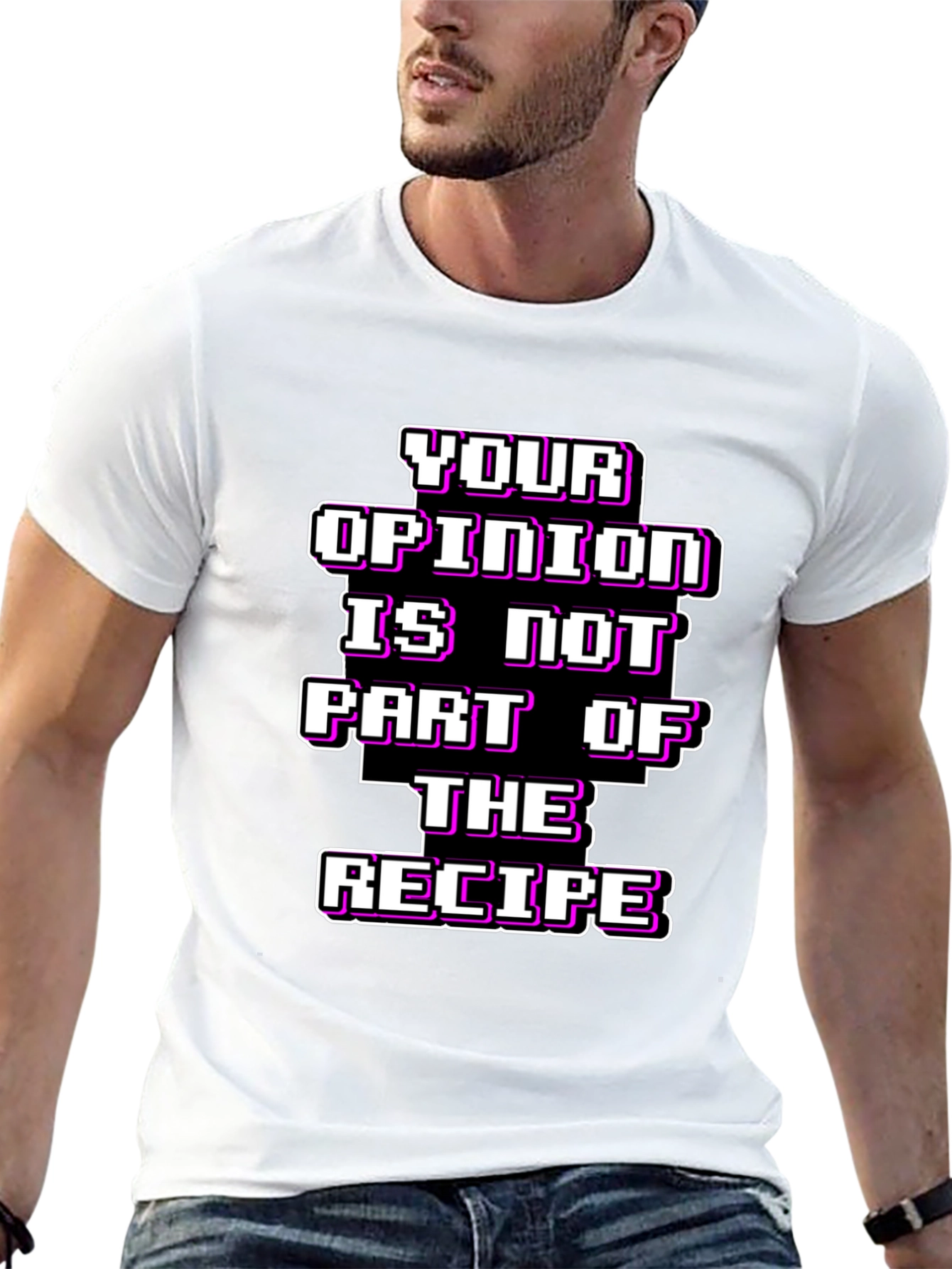 Black Your Opinion T-Shirt - Funny Recipe Tee view 13