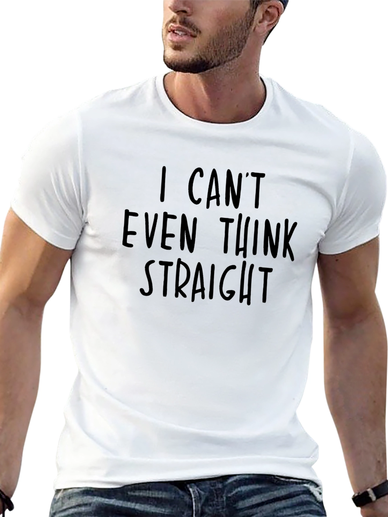 Black I Can't Even Think Straight T-Shirt view 13