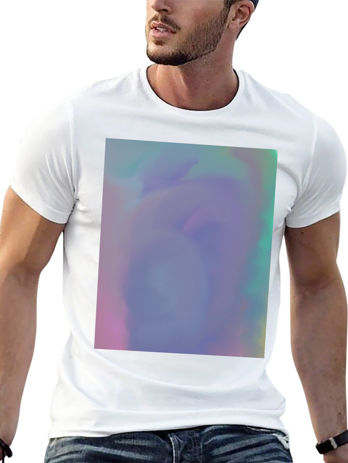 Black Vaporwave Dreamscape Graphic Tee - Soft Cotton Blend view 13
