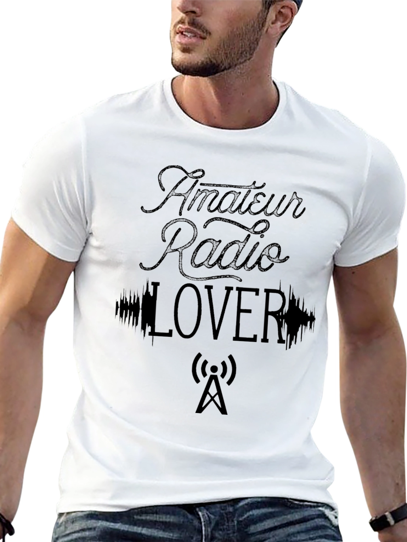 Black Amateur Radio Lover T-Shirt - Ham Radio Tee view 13