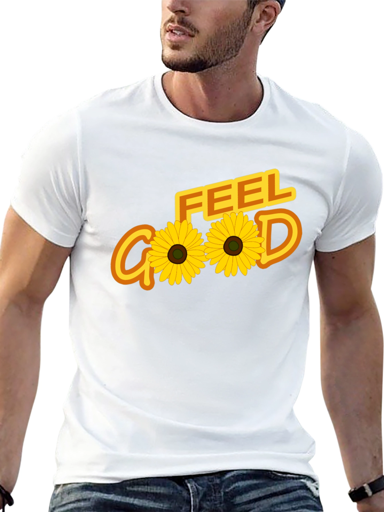 Black Feel Good Sunflower Graphic Tee - Black view 13