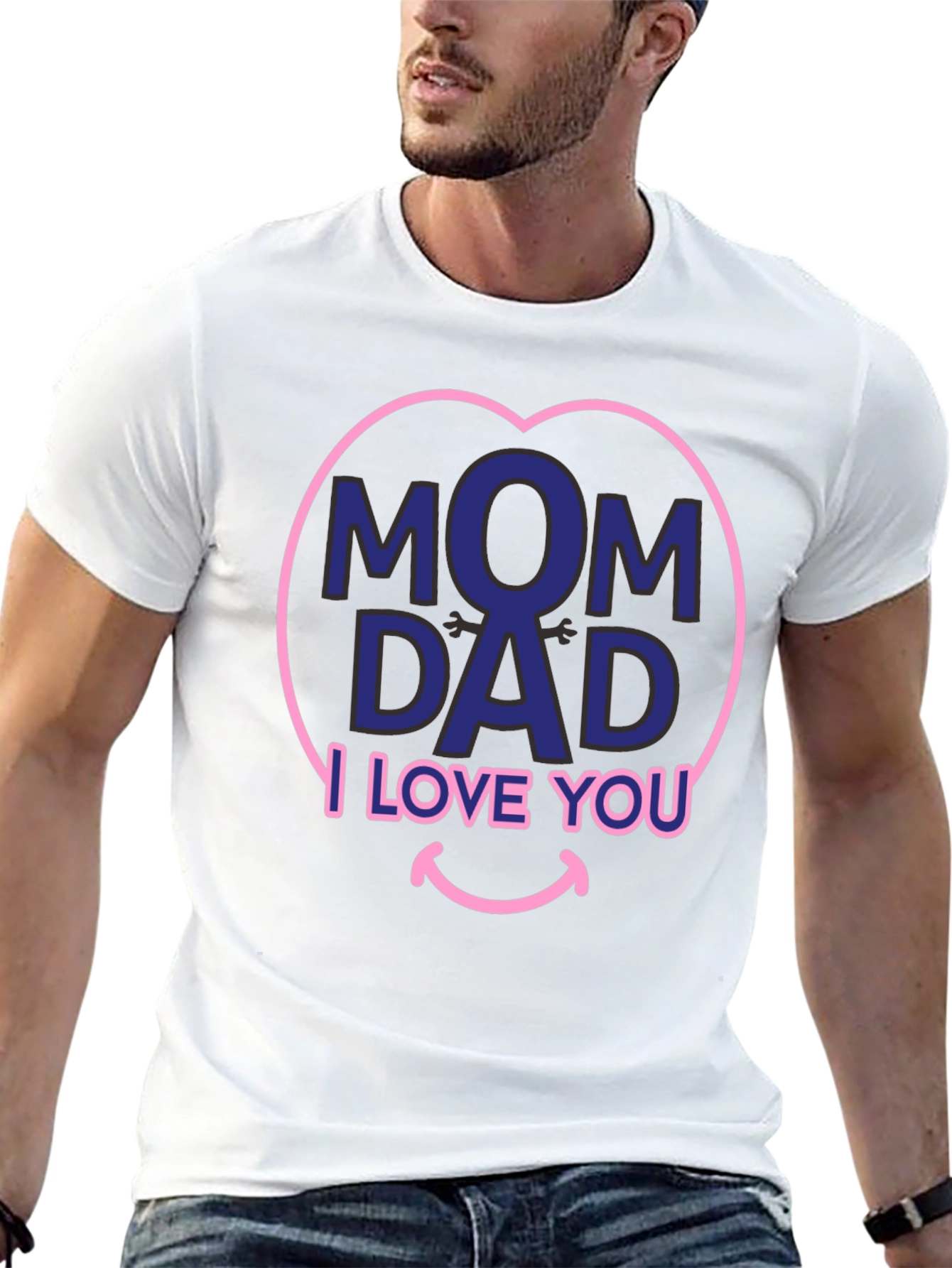 Black Mom & Dad I Love You T-Shirt view 13