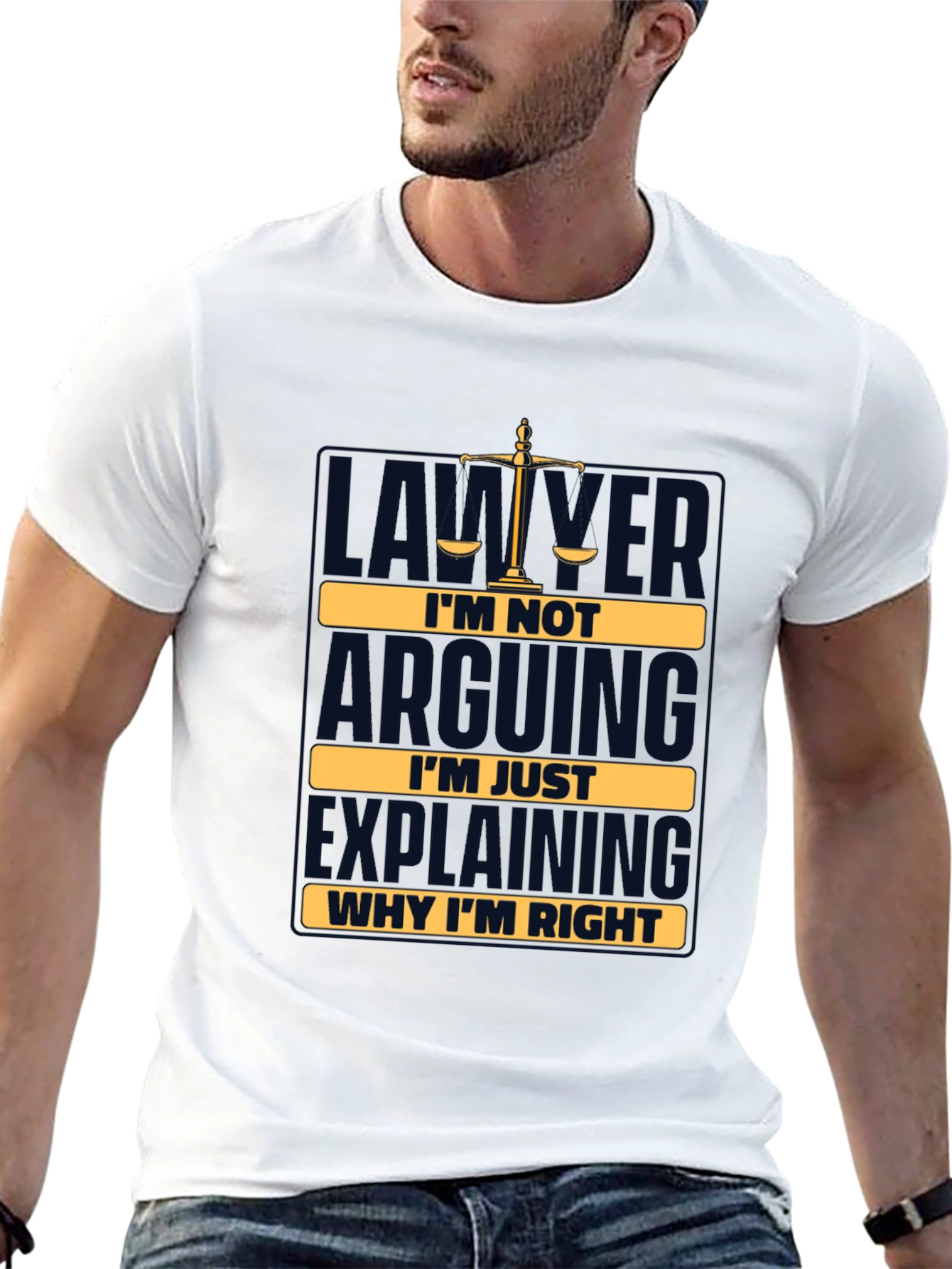 Black Lawyer Humor T-Shirt - I'm Not Arguing, I'm Explaining view 13