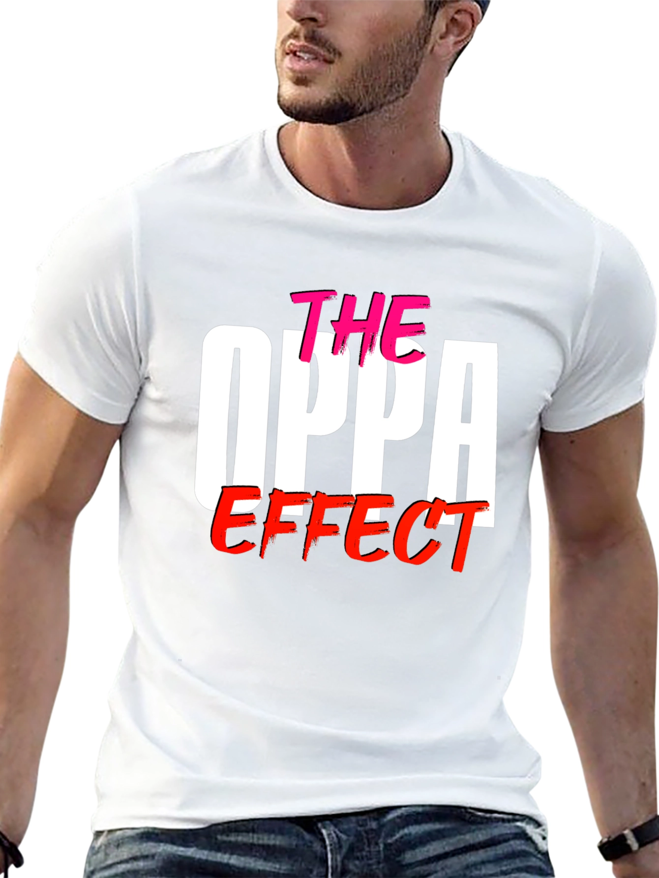 Black The Oppa Effect Graphic T-Shirt view 13