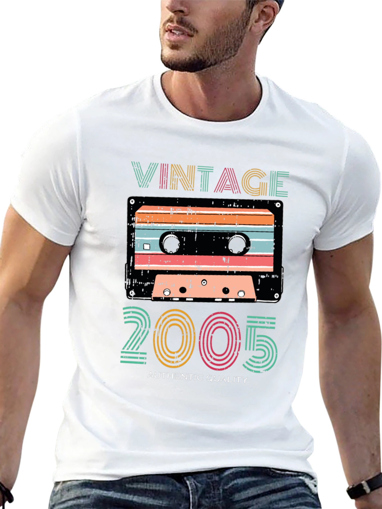 Black Vintage 2005 Cassette Tape T-Shirt view 13