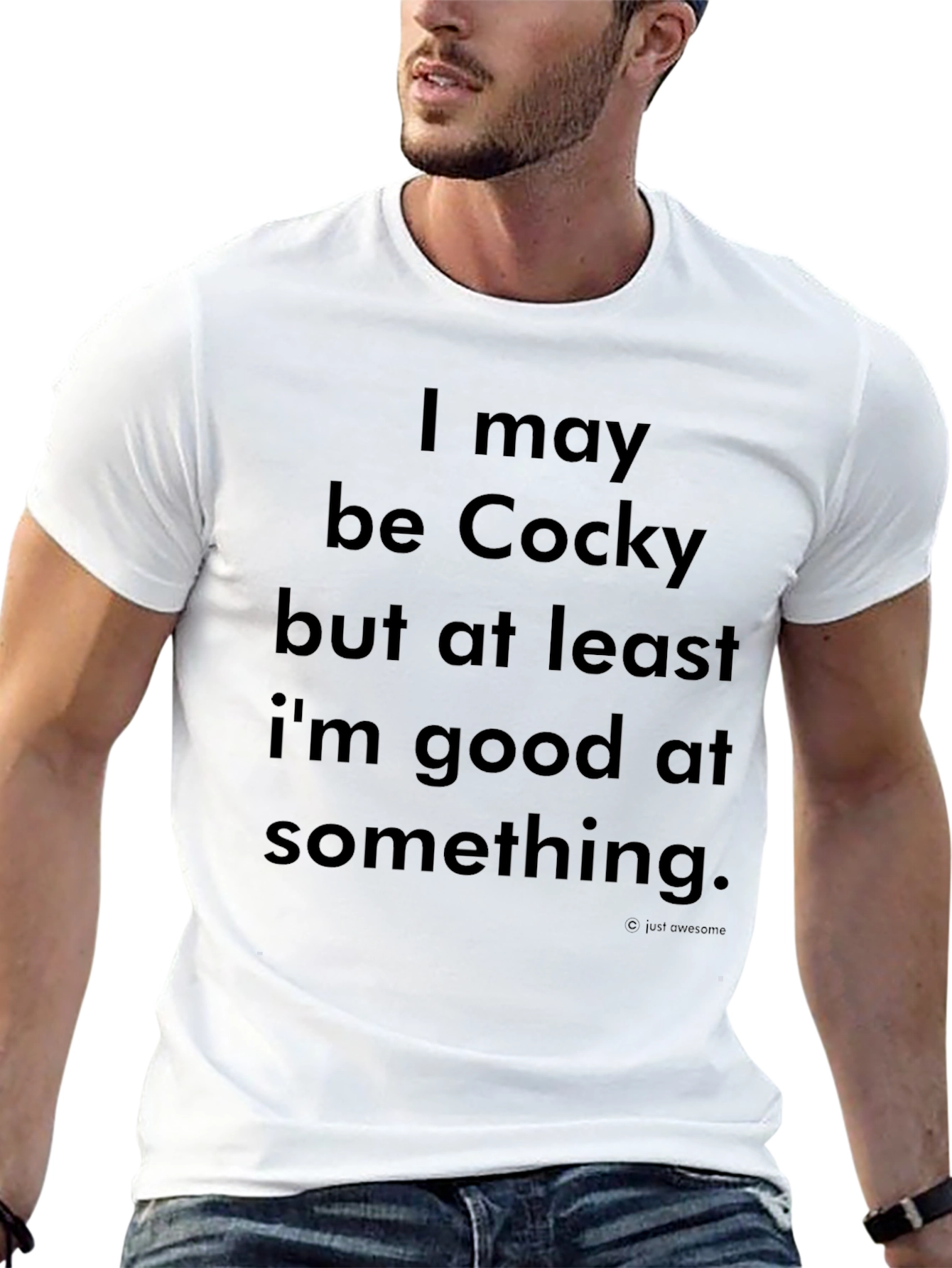 Black Cocky T-Shirt - Humorous Statement Tee view 13