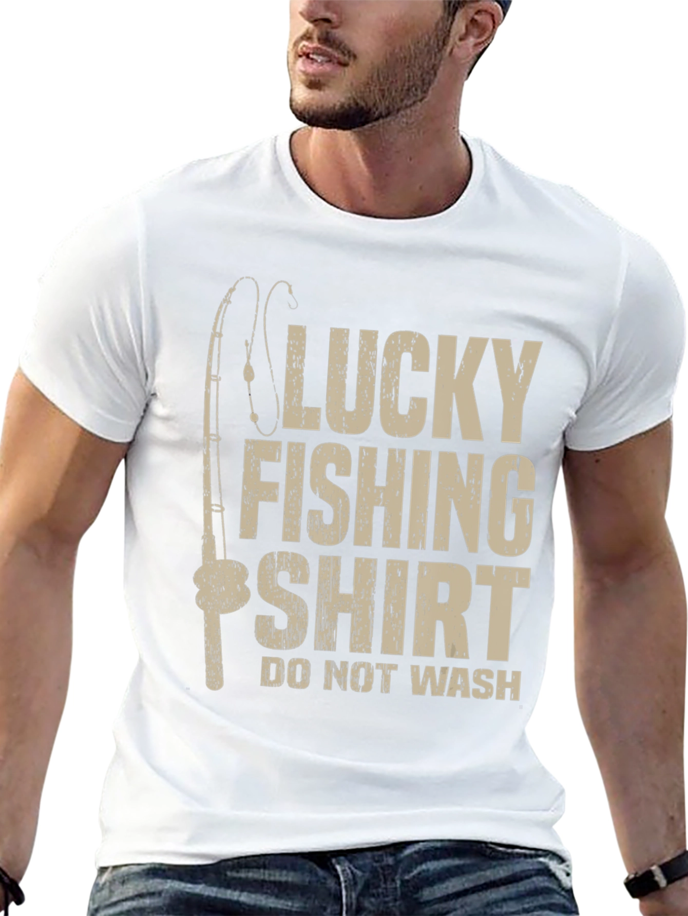 Black Lucky Fishing Shirt - Men's Graphic Tee view 13