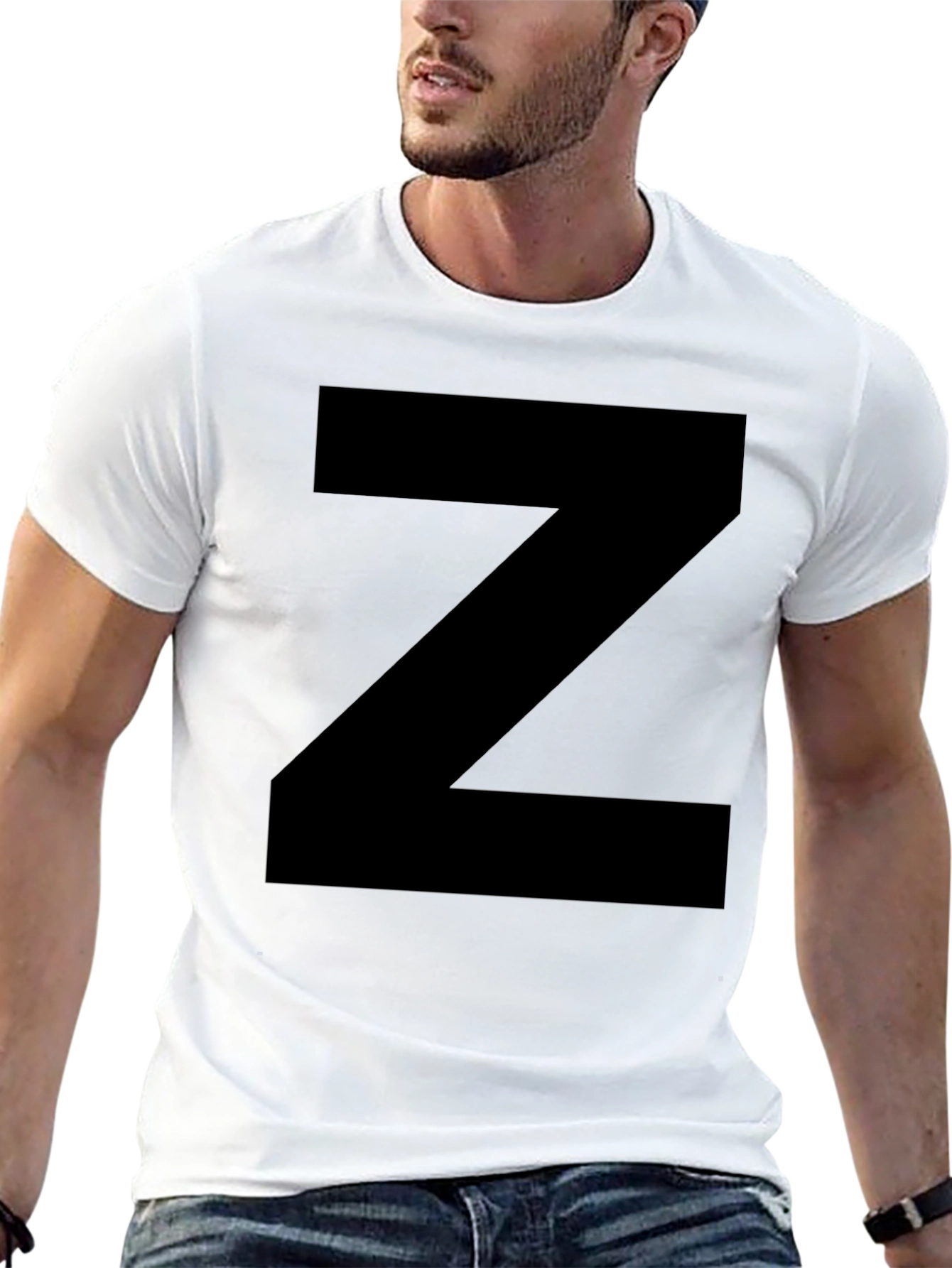 Black Bold Black Z T-Shirt - Statement Tee view 13