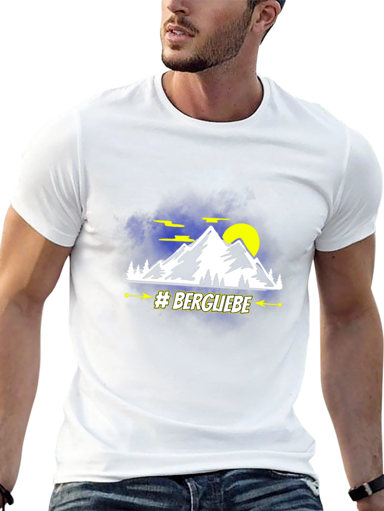 Black Bergliebe Mountain Graphic T-Shirt view 13