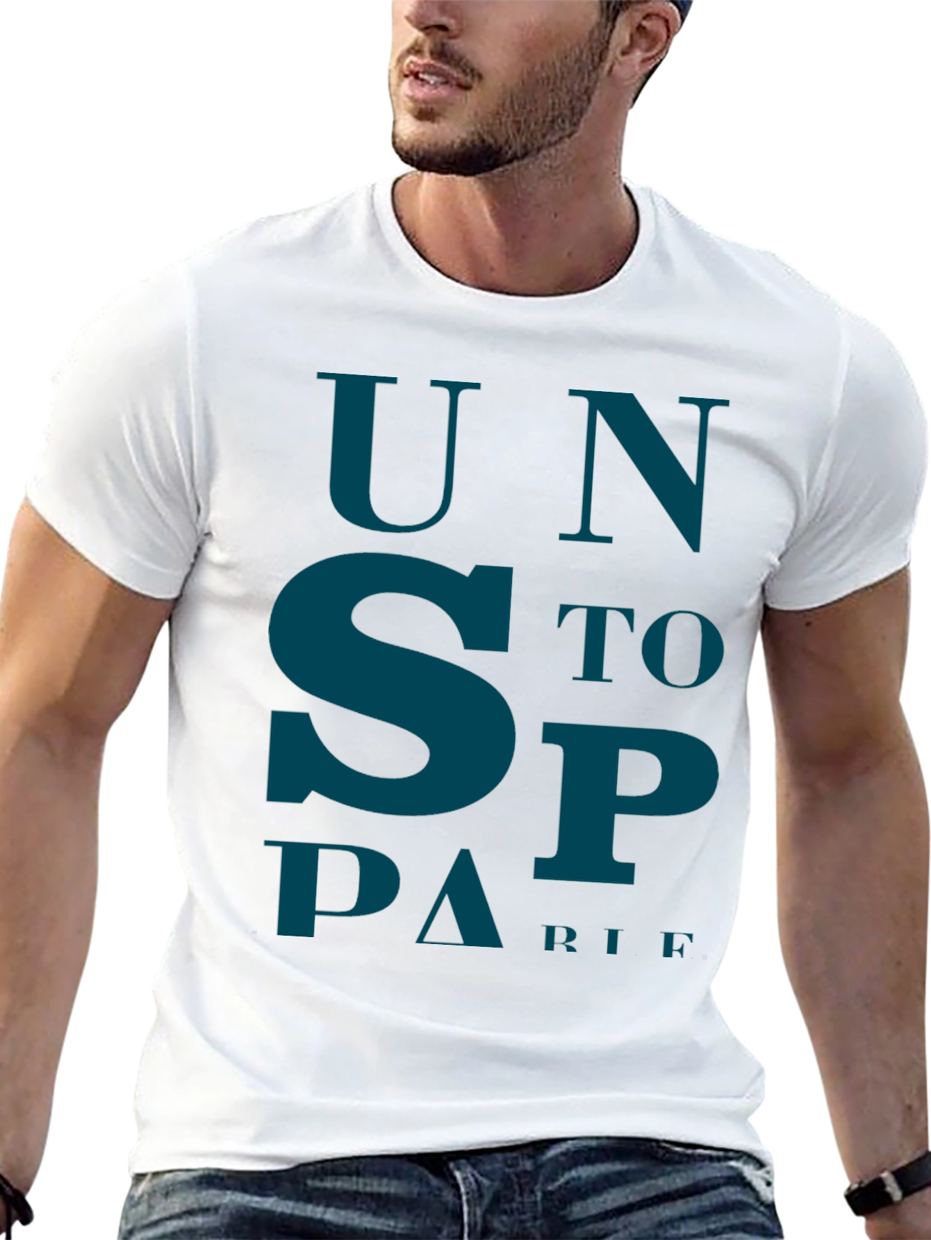 Black Unstoppable Graphic Print Tee - Black view 13