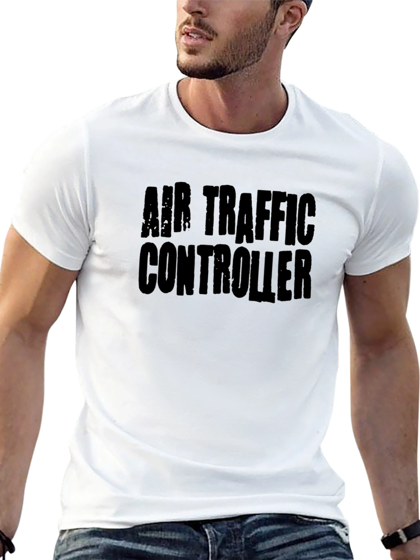 Black Air Traffic Controller Graphic Tee - Black view 13